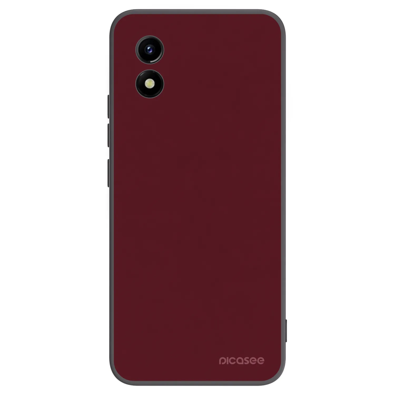 Picasee silikonový černý obal pro Vivo Y01 - Burgundy red