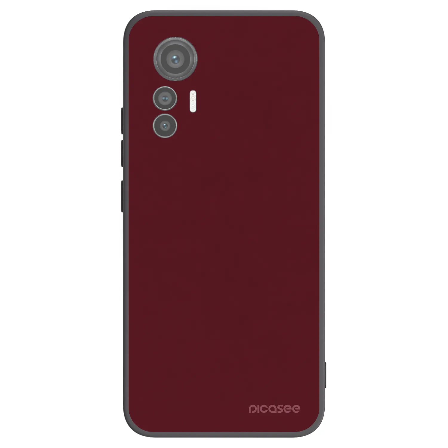 Picasee silikonový černý obal pro Xiaomi 12 Lite - Burgundy red