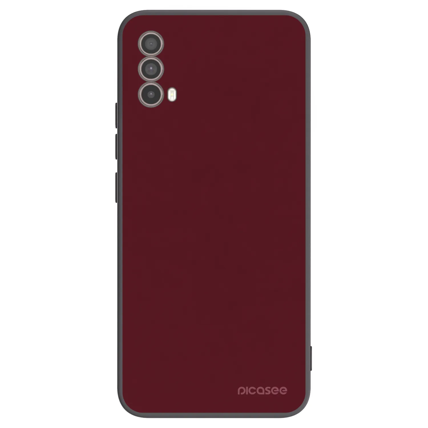 Picasee silikonový černý obal pro Motorola Moto E40 - Burgundy red
