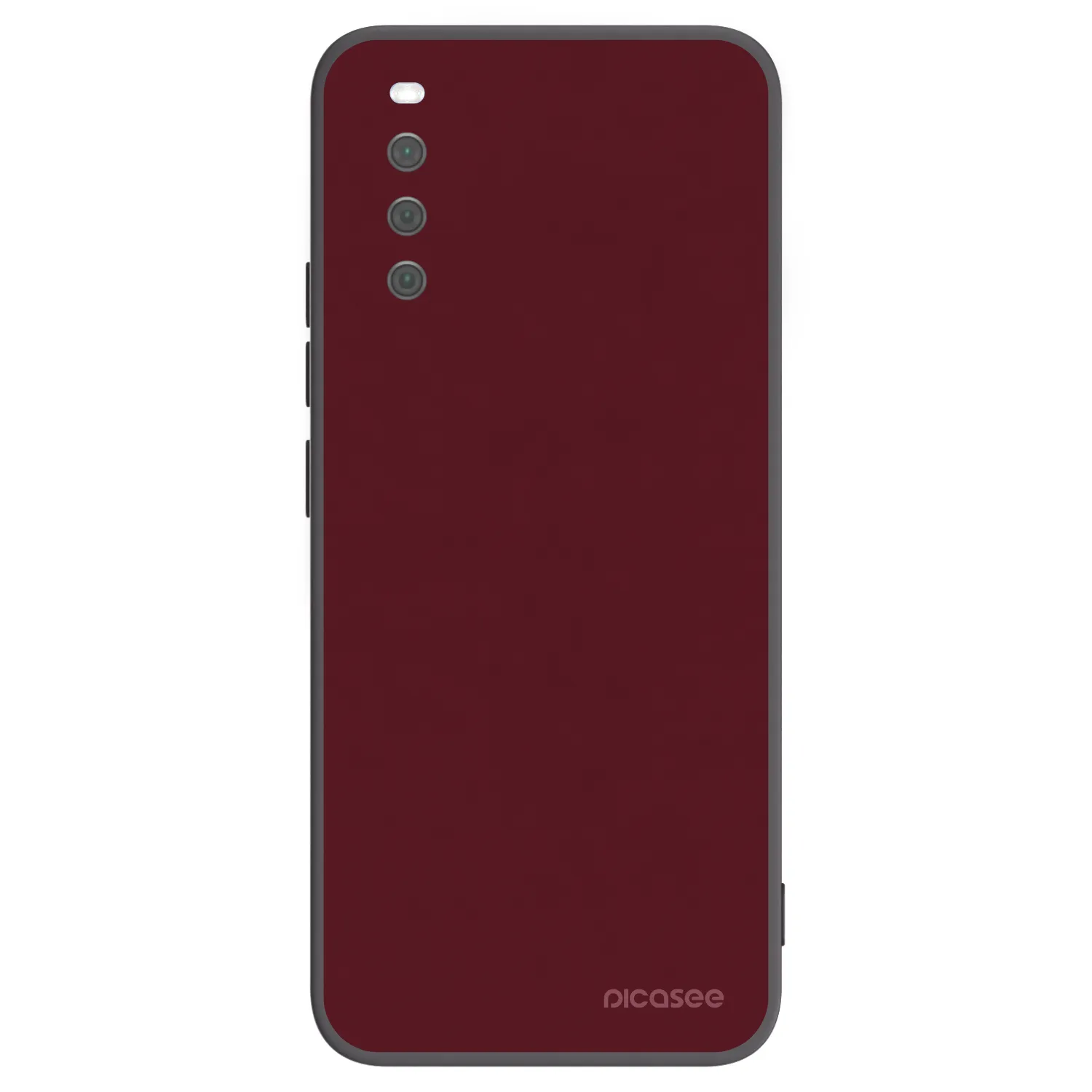 Picasee silikonový černý obal pro Sony Xperia 10 III - Burgundy red