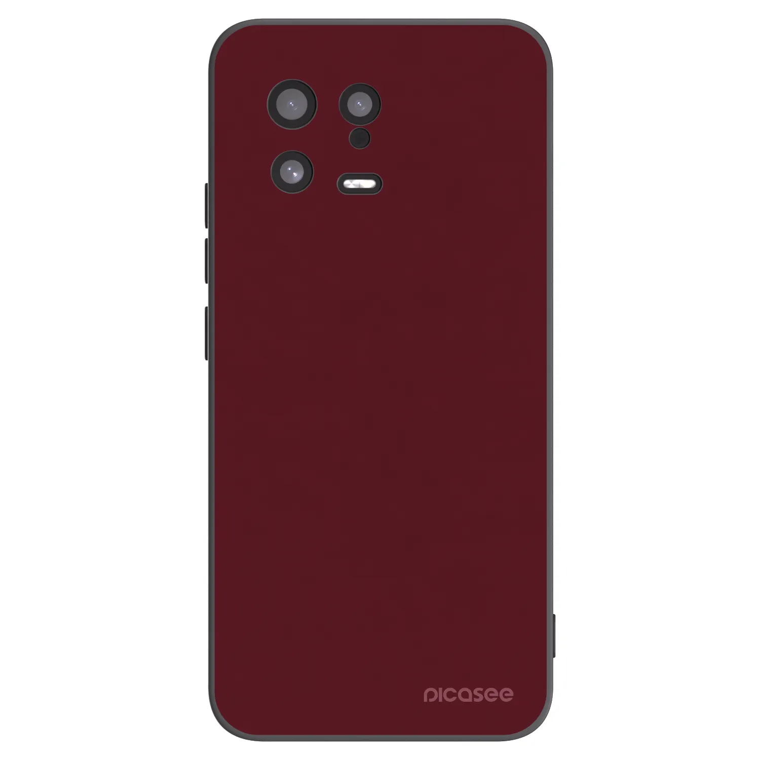 Picasee silikonový černý obal pro Xiaomi 13 - Burgundy red