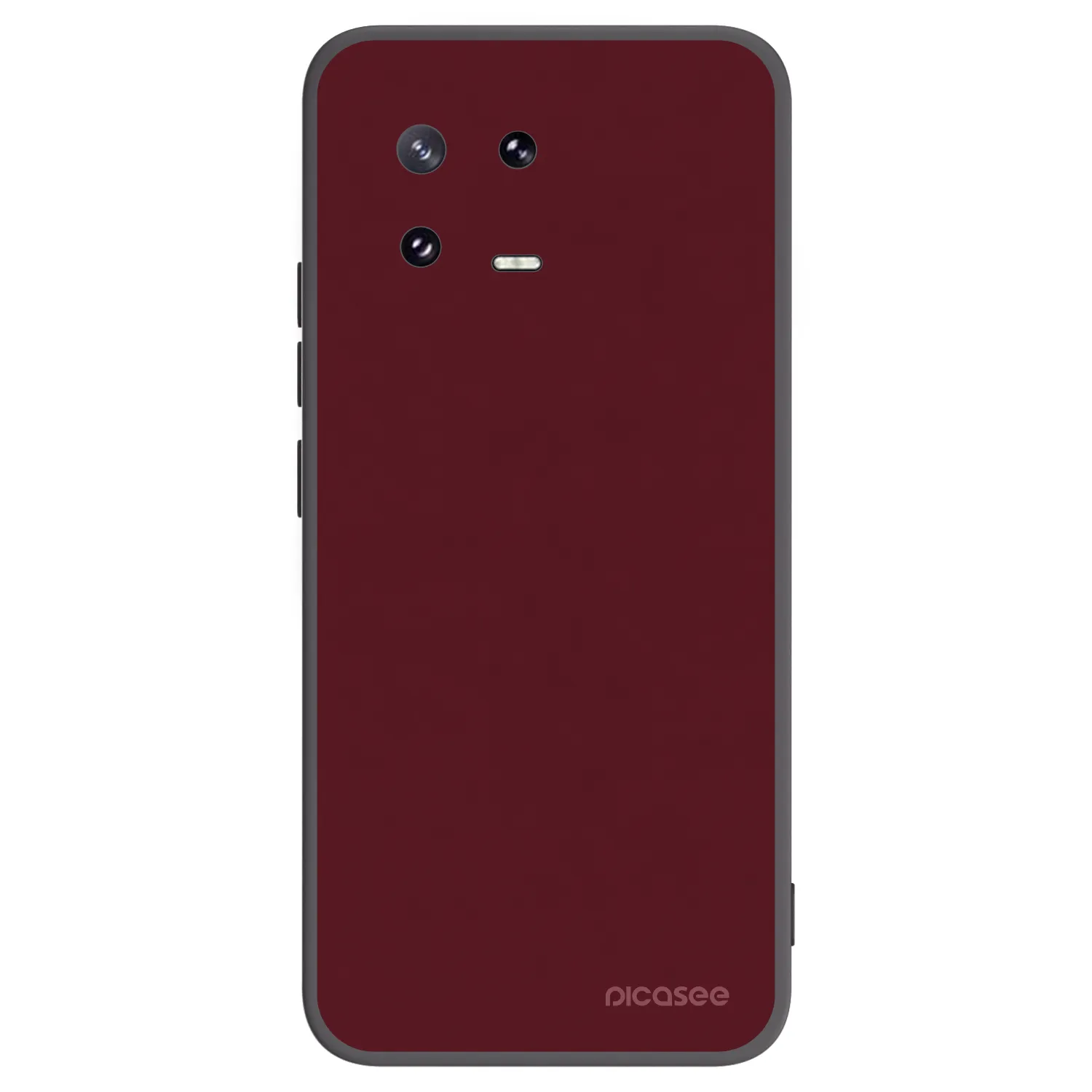 Picasee silikonový černý obal pro Xiaomi 13 Pro - Burgundy red