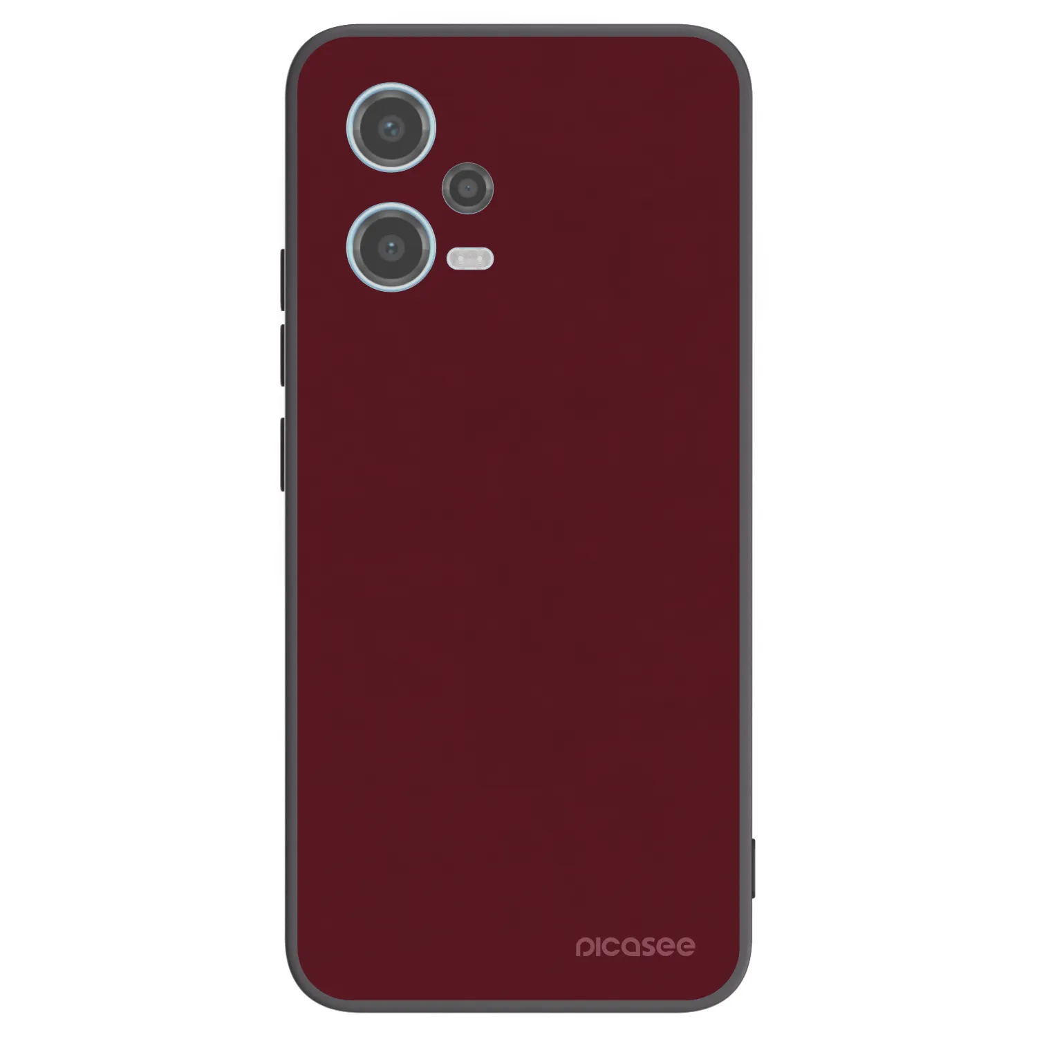 Picasee silikonový černý obal pro Xiaomi Redmi Note 12 5G - Burgundy red