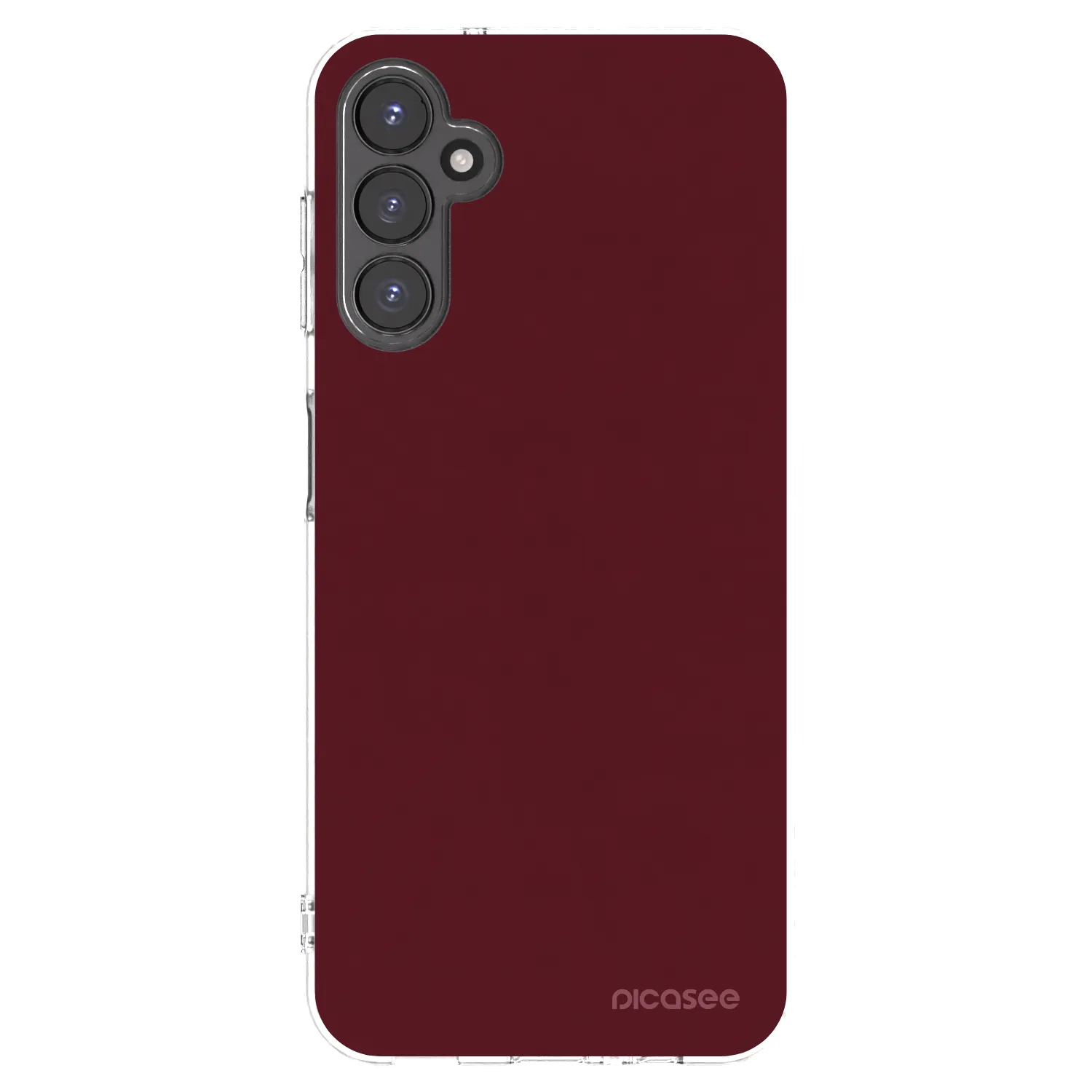 Picasee silikonový průhledný obal pro Samsung Galaxy A14 4G A145R - Burgundy red