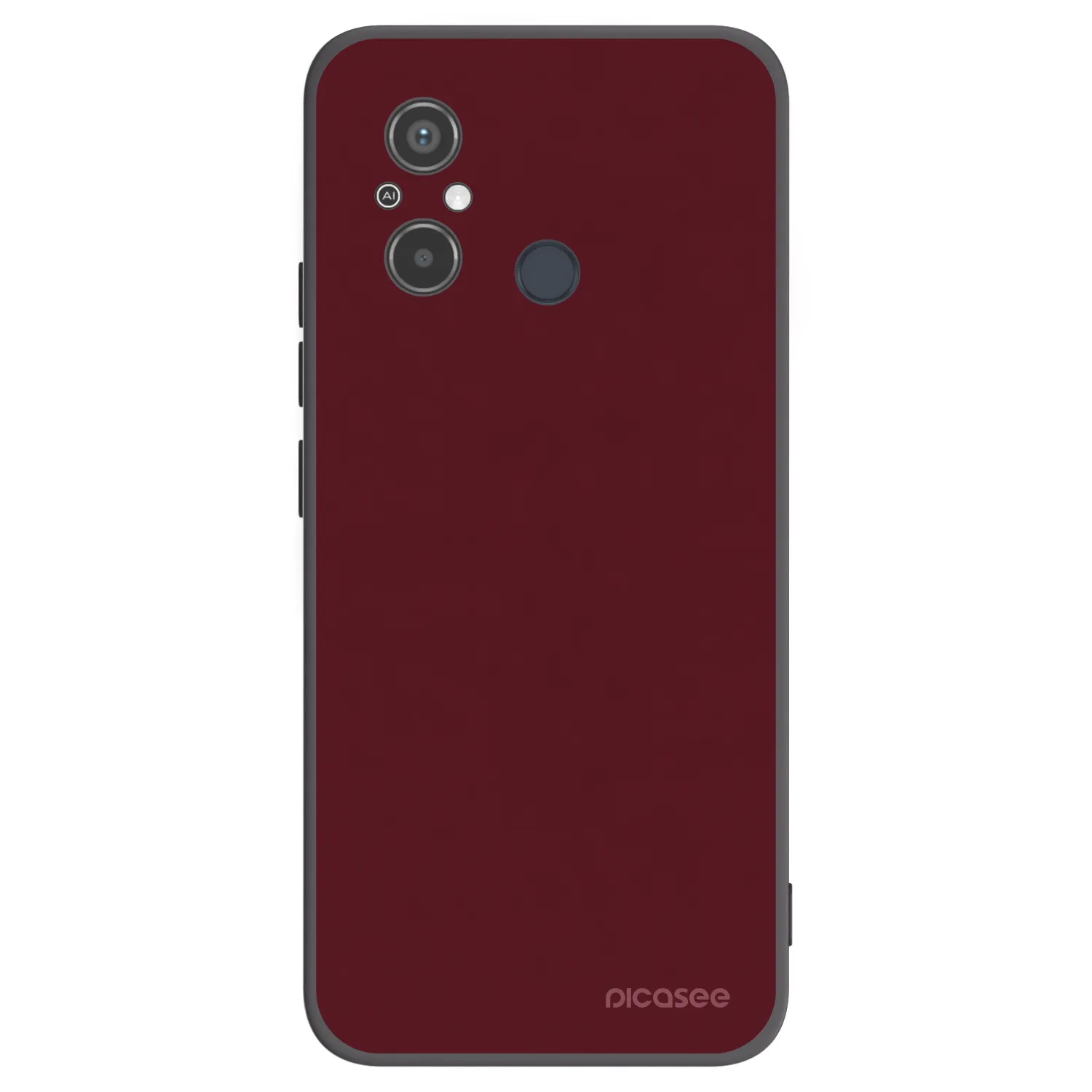 Picasee silikonový černý obal pro Xiaomi Redmi 12C - Burgundy red
