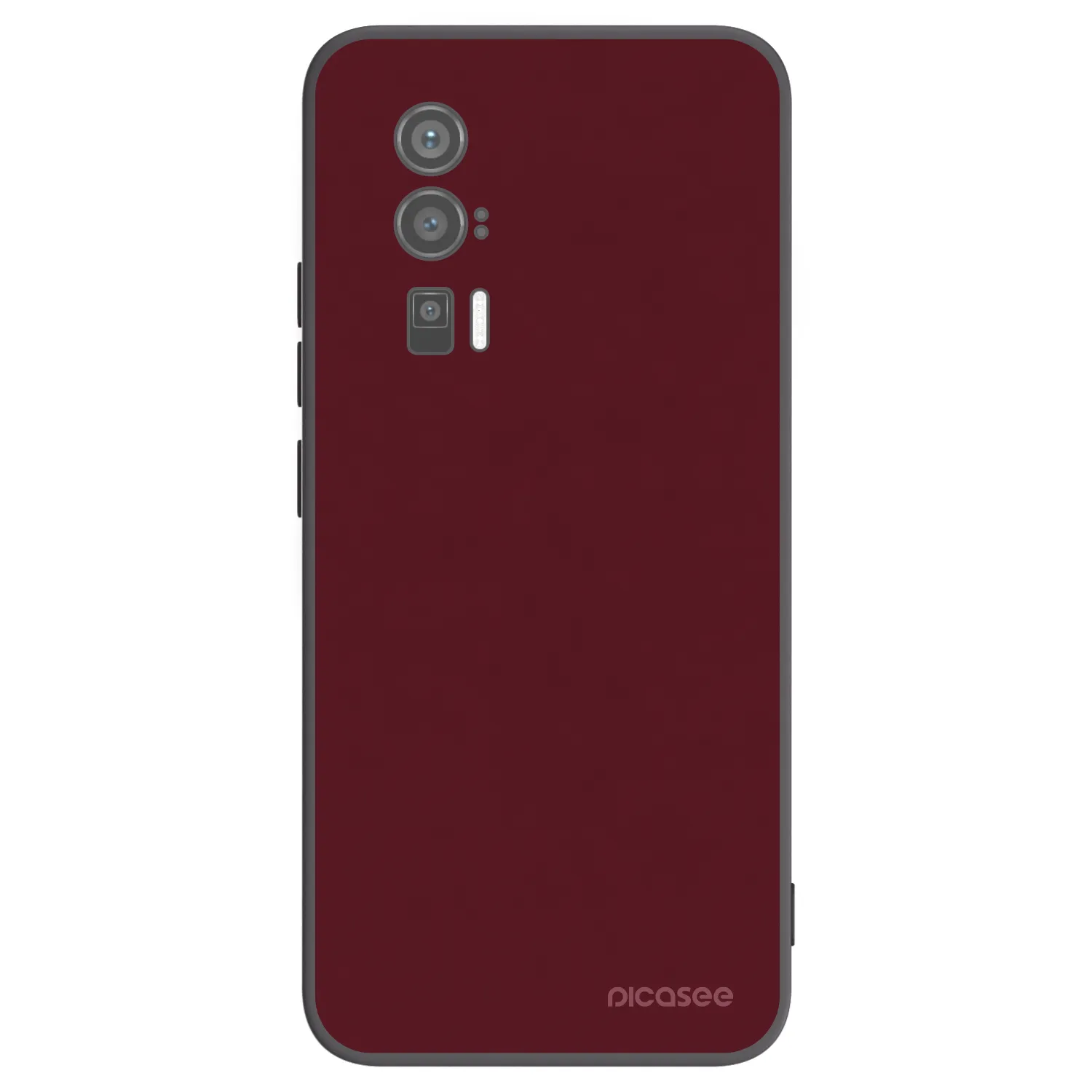 Picasee silikonový černý obal pro Xiaomi Poco F5 Pro 5G - Burgundy red
