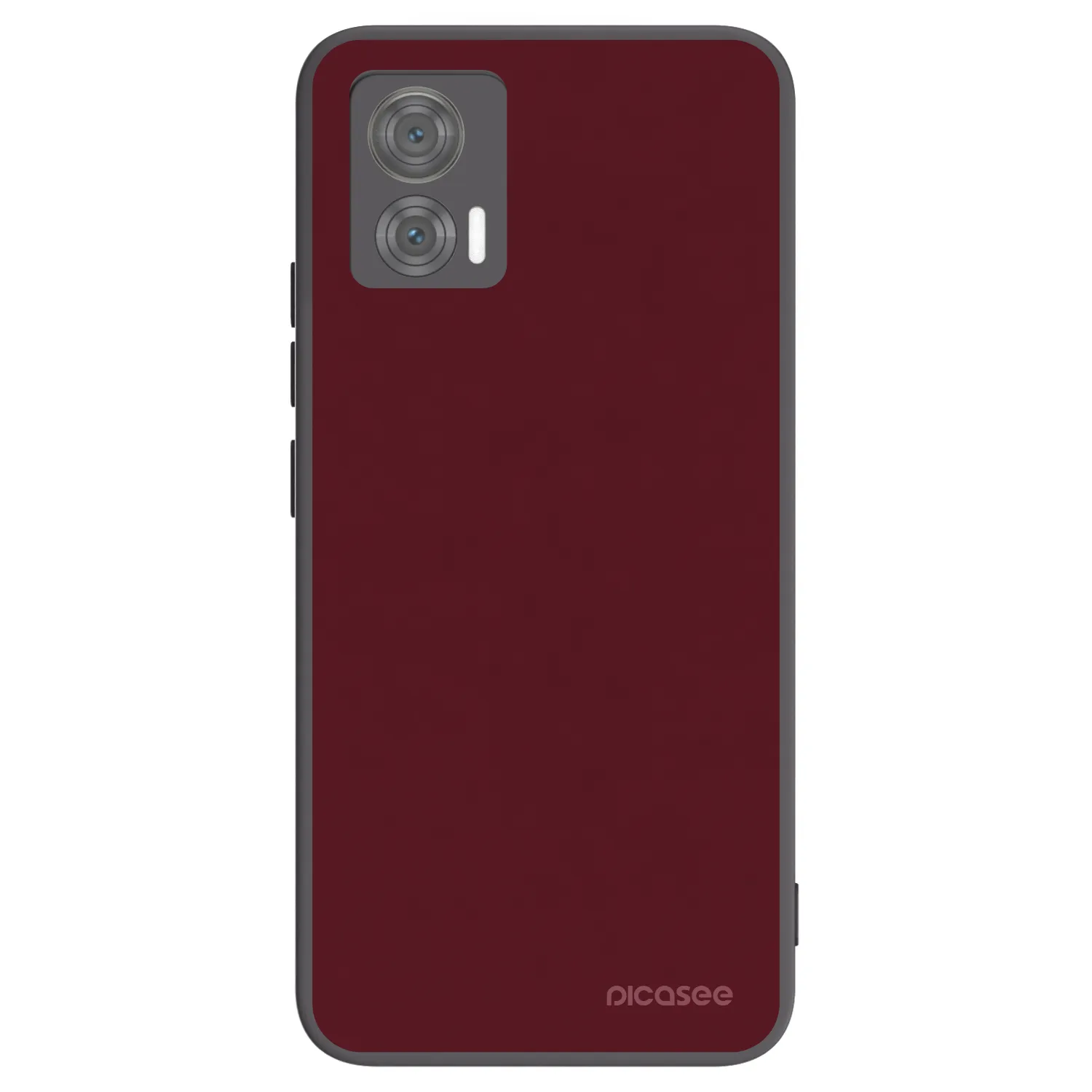 Picasee silikonový černý obal pro Motorola Edge 30 Neo - Burgundy red