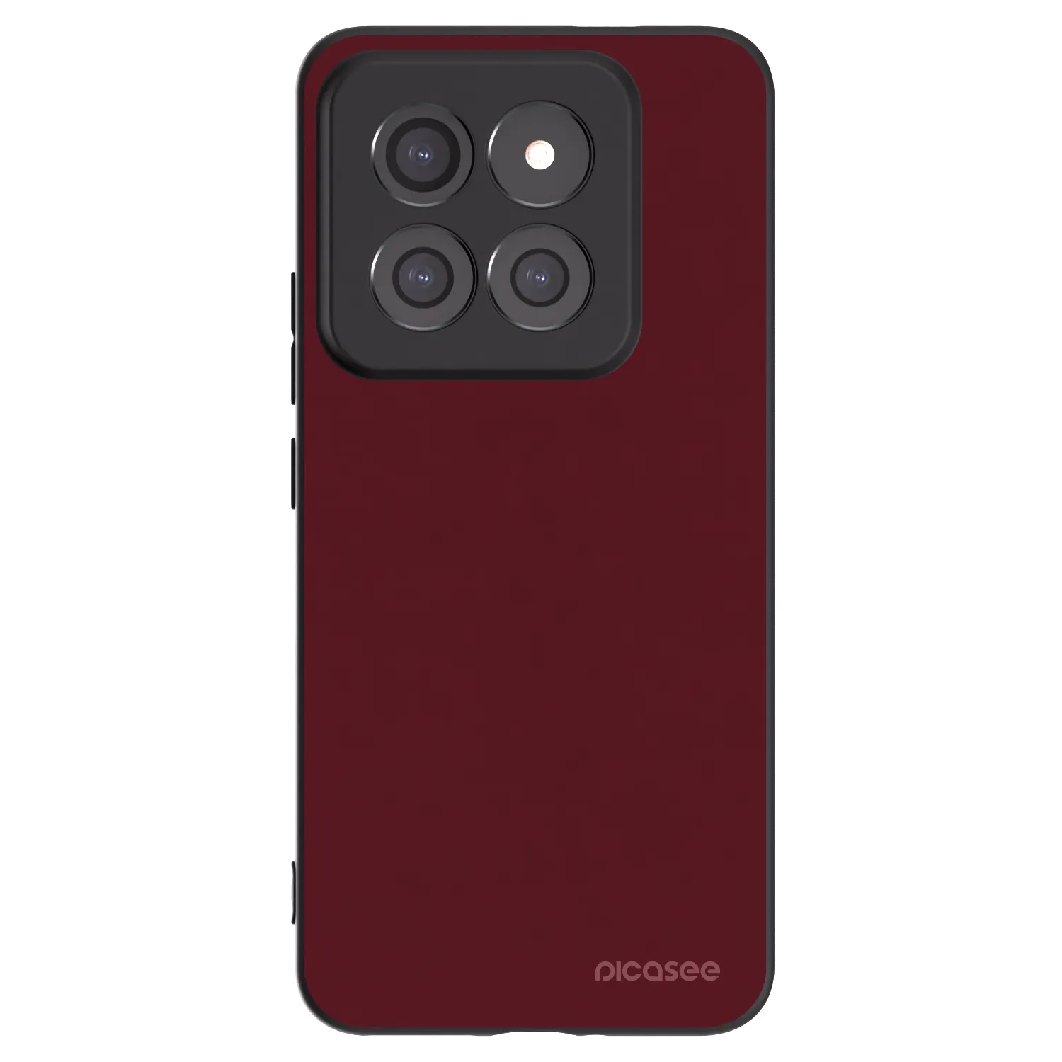 Picasee silikonový černý obal pro Xiaomi 14 Pro - Burgundy red