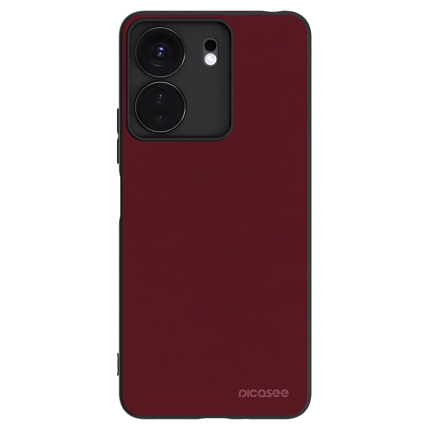 Picasee silikonový černý obal pro Xiaomi Redmi 13C 4G - Burgundy red