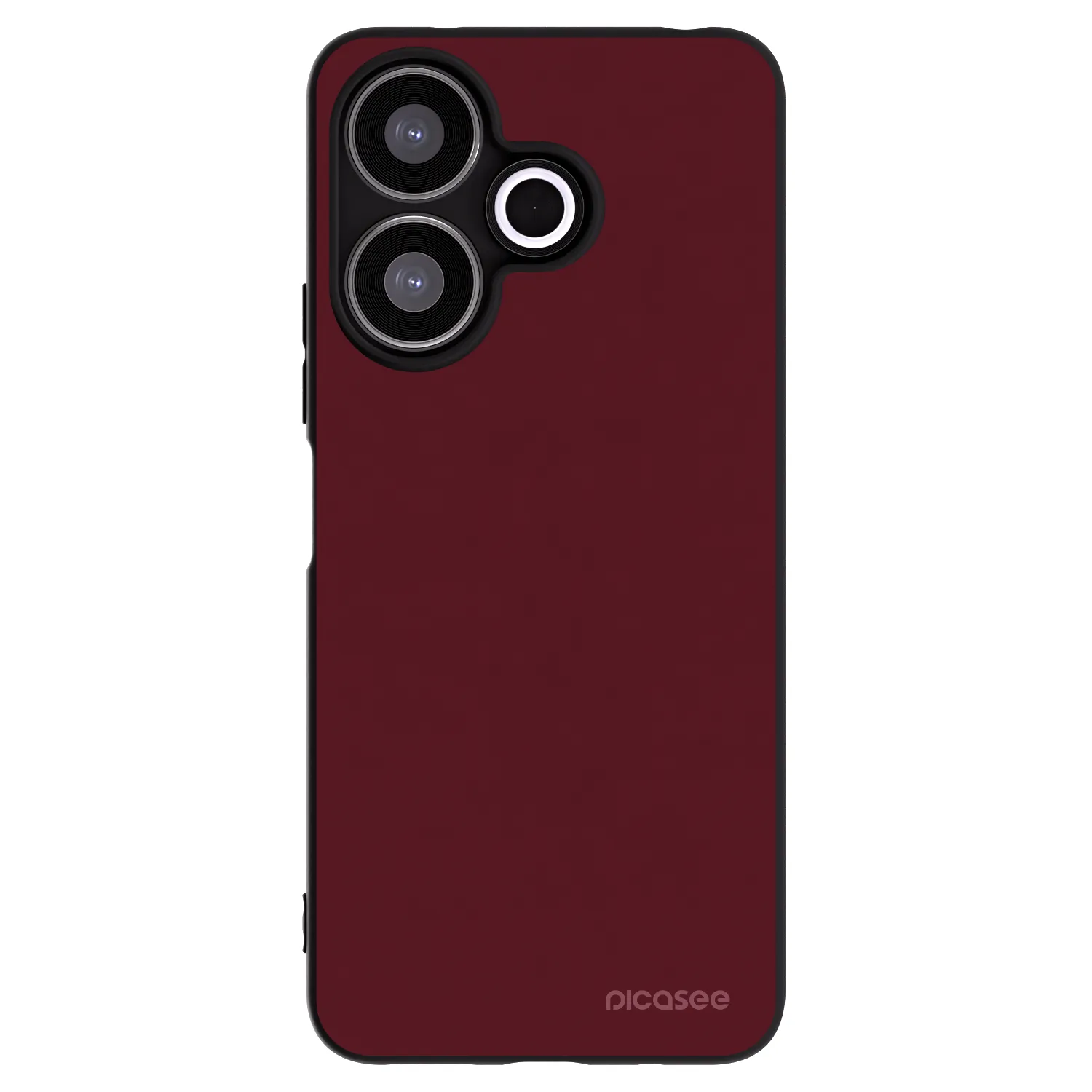Picasee silikonový černý obal pro Xiaomi Redmi 13 4G - Burgundy red