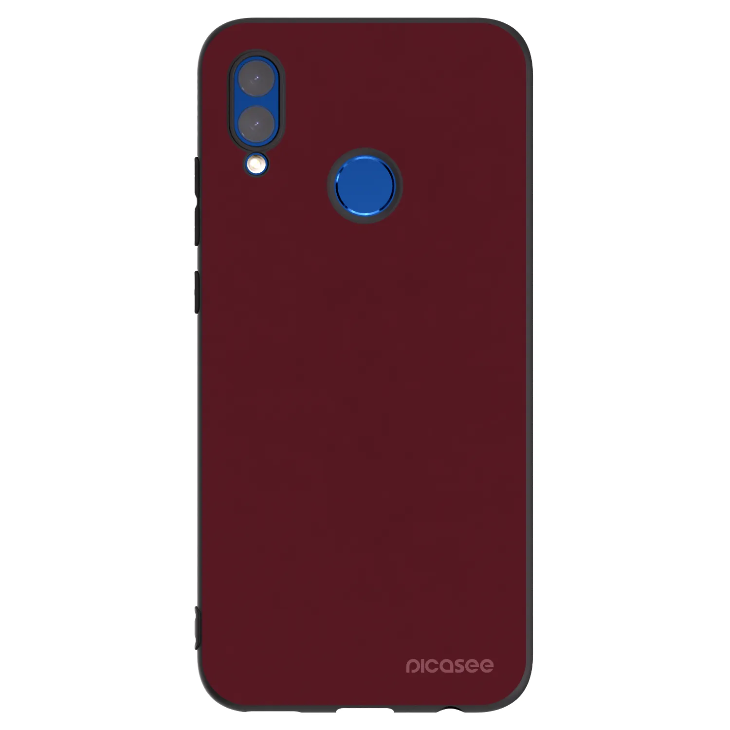 Picasee silikonový černý obal pro Huawei P Smart 2019 - Burgundy red