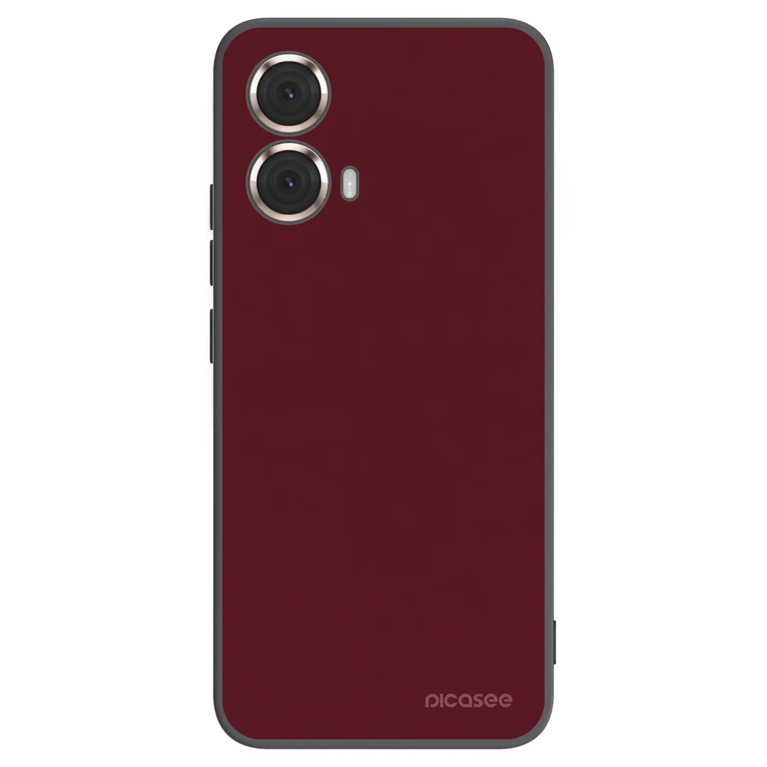 Picasee silikonový černý obal pro Motorola Moto G85 - Burgundy red