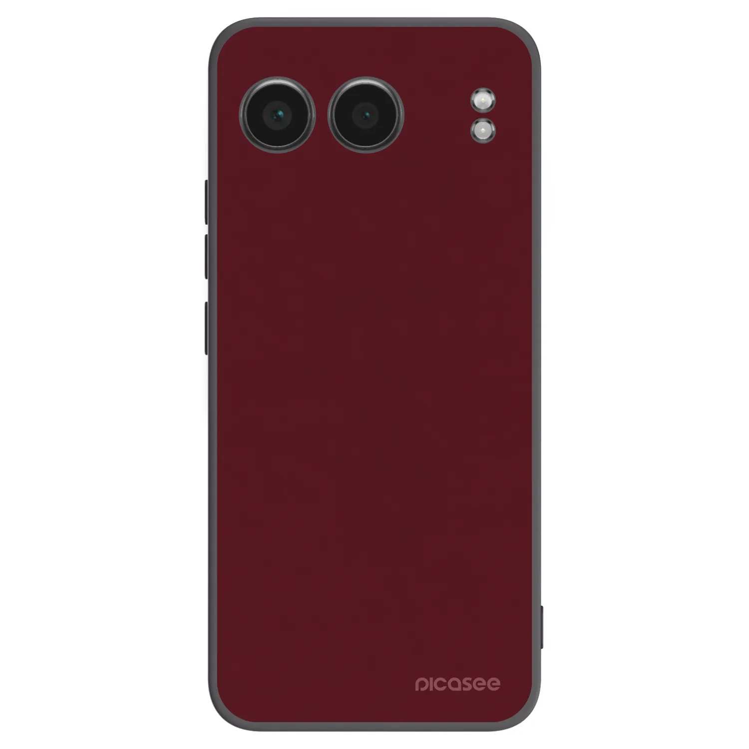 Picasee silikonový černý obal pro OnePlus Nord 4 - Burgundy red