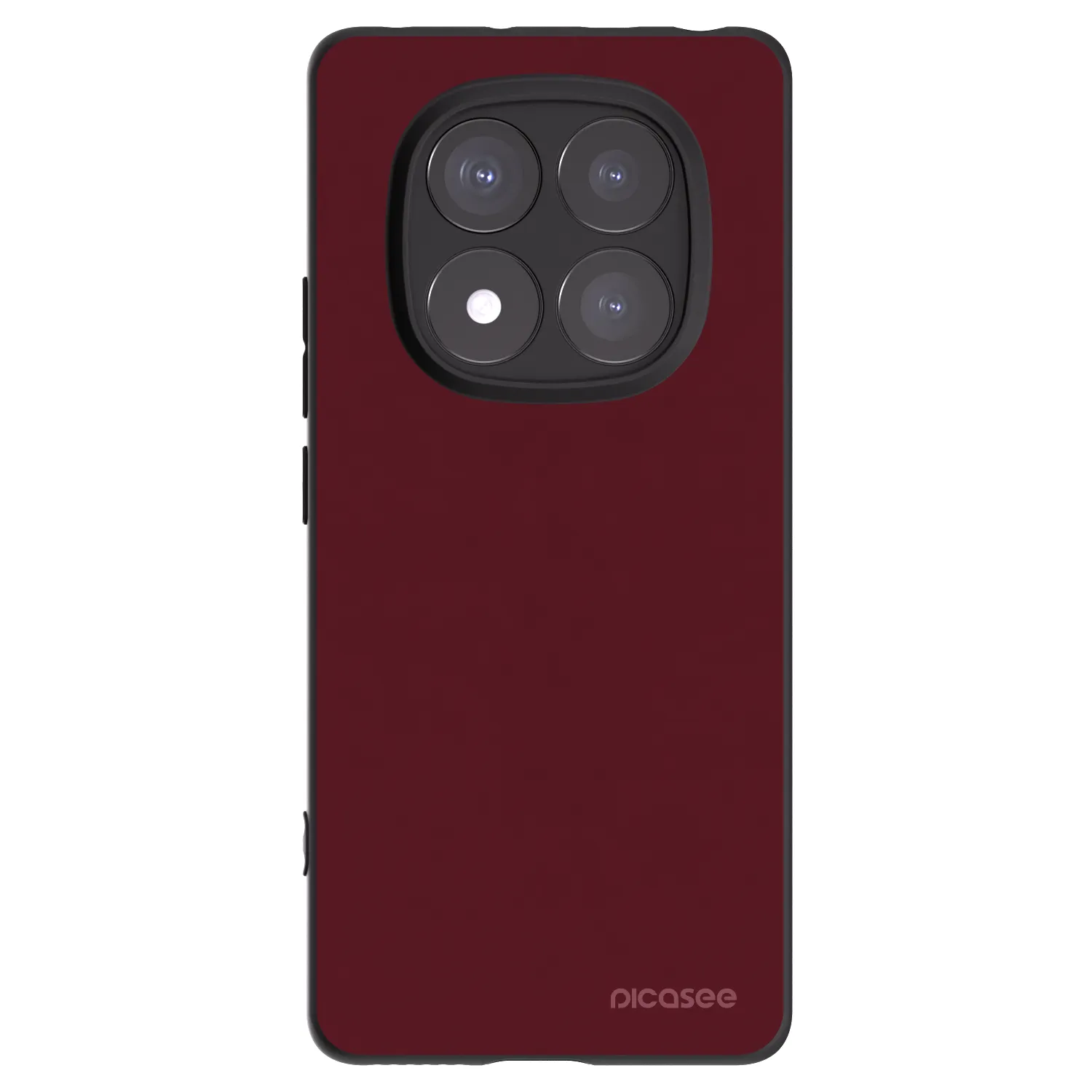 Picasee silikonový černý obal pro Xiaomi Redmi Note 14 Pro 5G - Burgundy red