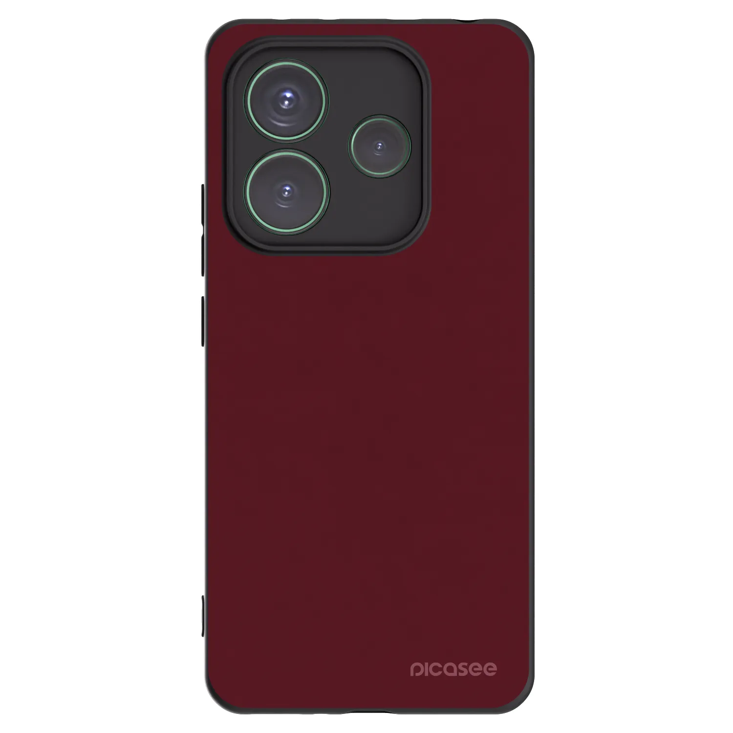 Picasee silikonový černý obal pro Xiaomi Redmi Note 14 5G - Burgundy red