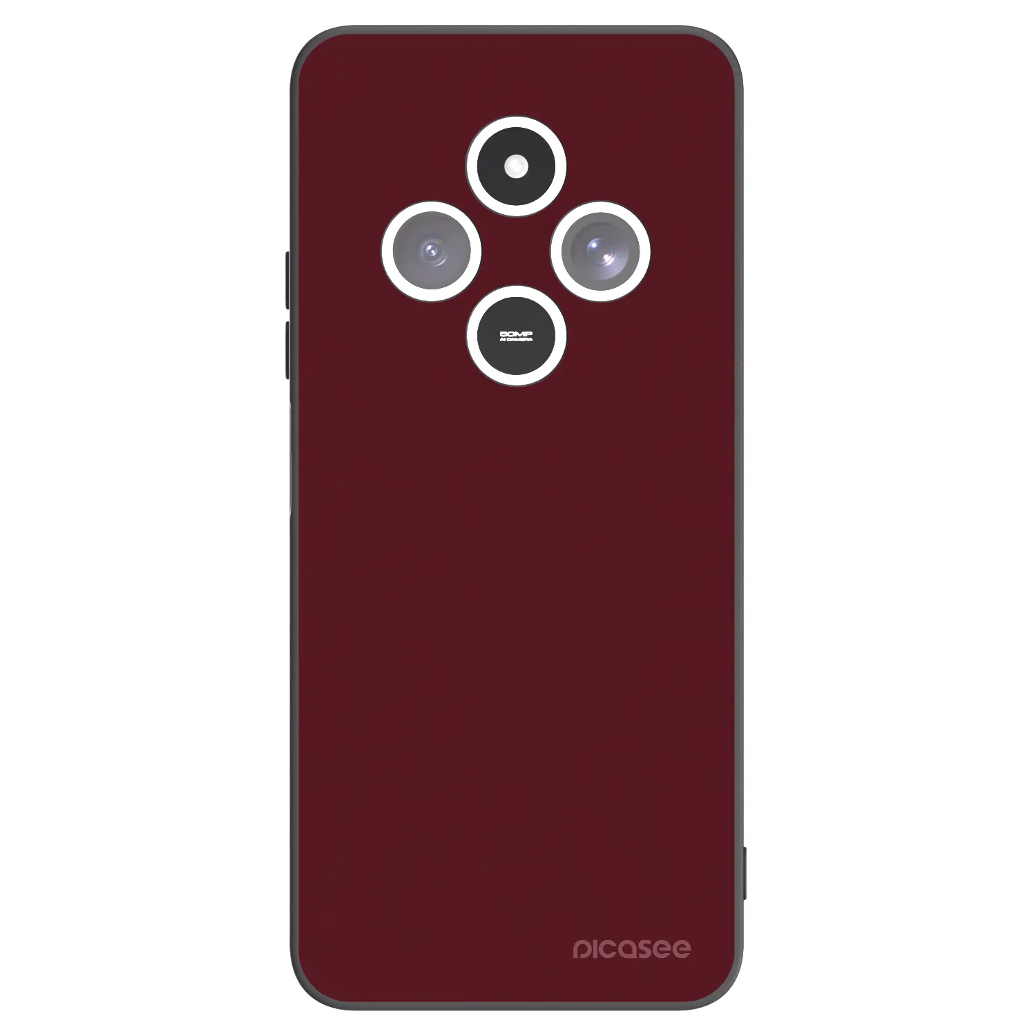 Picasee silikonový černý obal pro Xiaomi Redmi 14C - Burgundy red