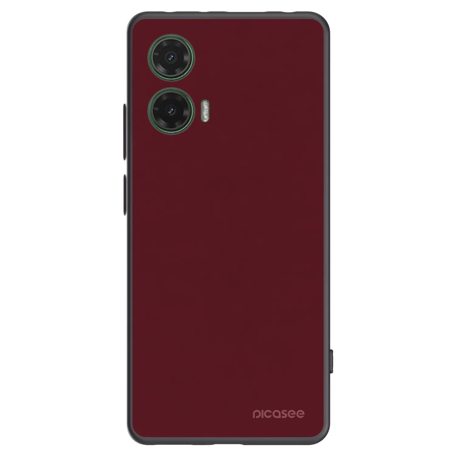 Picasee silikonový černý obal pro Motorola Moto G35 5G - Burgundy red