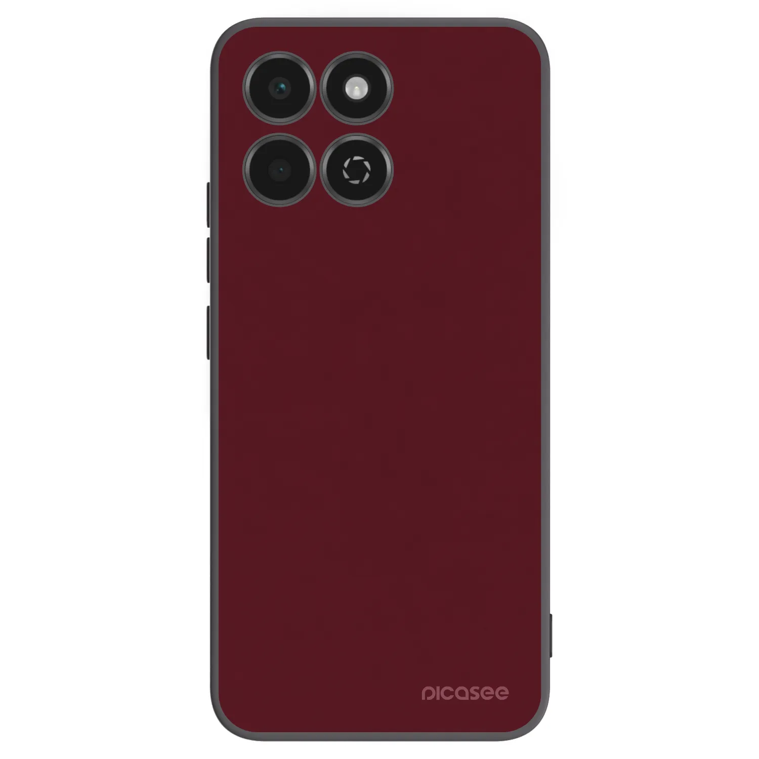Picasee silikonový černý obal pro Honor 200 Smart 5G - Burgundy red