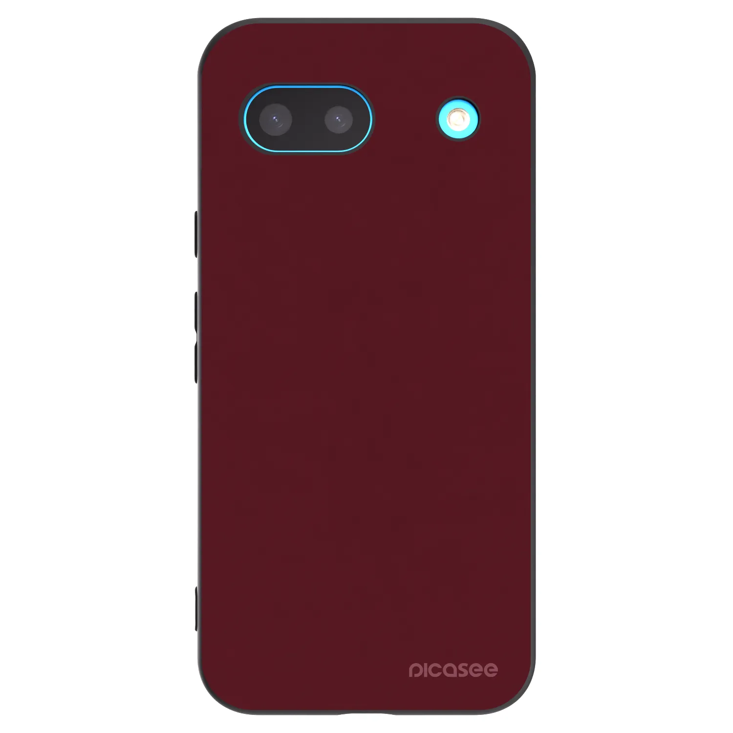 Picasee silikonový černý obal pro Google Pixel 8 - Burgundy red