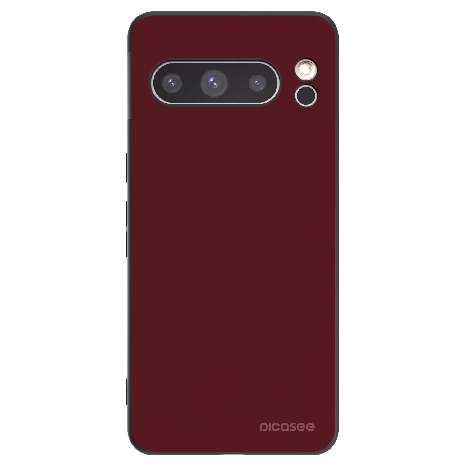 Picasee silikonový černý obal pro Google Pixel 8 Pro - Burgundy red