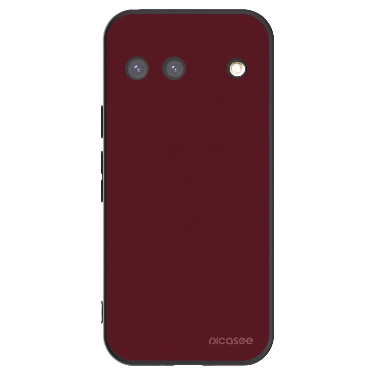 Picasee silikonový černý obal pro Google Pixel 9 - Burgundy red