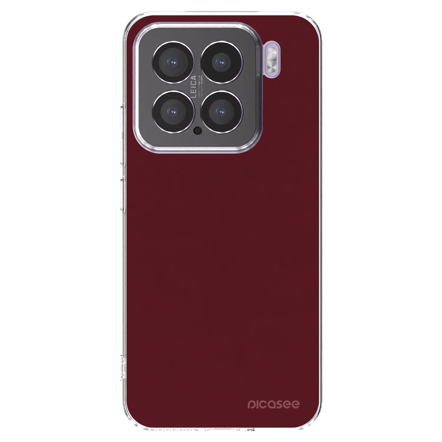 Picasee silikonový průhledný obal pro Xiaomi 15 - Burgundy red