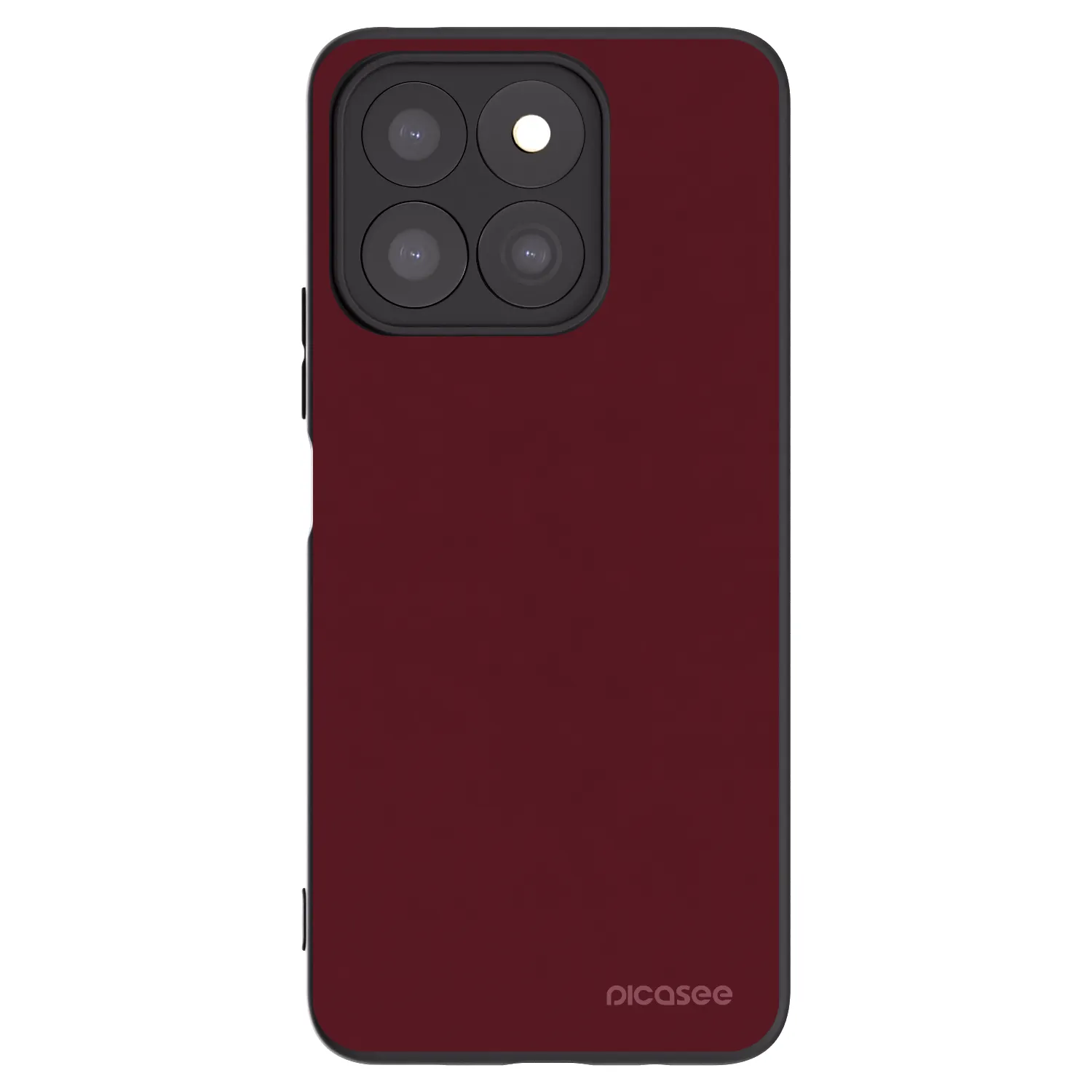 Picasee silikonový černý obal pro Honor X8c - Burgundy red