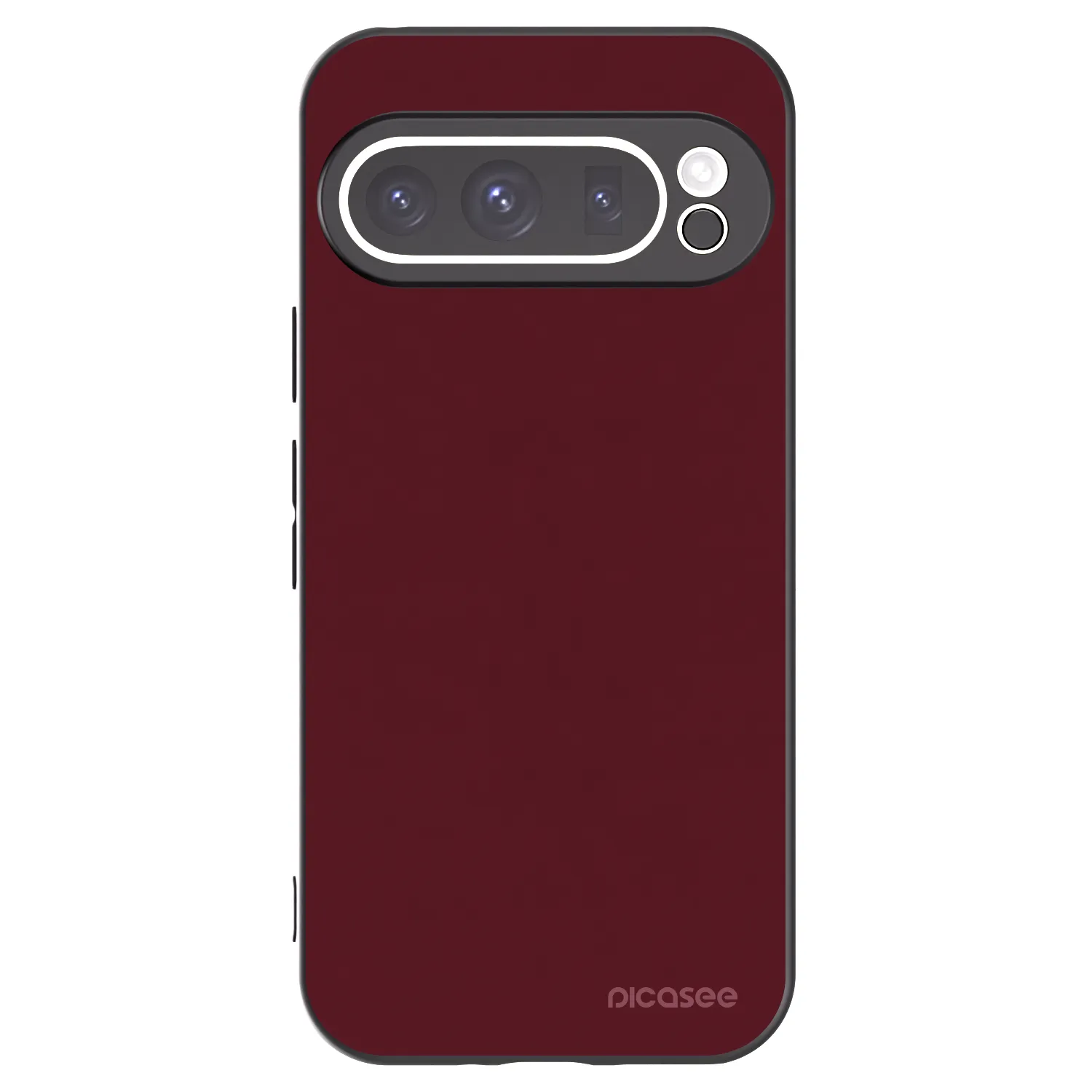 Picasee silikonový černý obal pro Google Pixel 9 Pro - Burgundy red