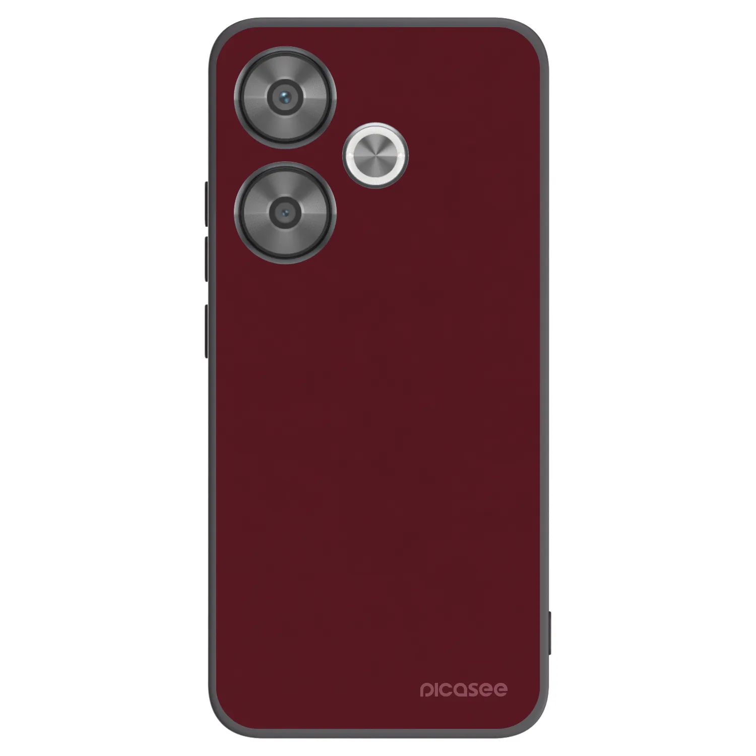 Picasee silikonový černý obal pro Xiaomi Poco F6 - Burgundy red