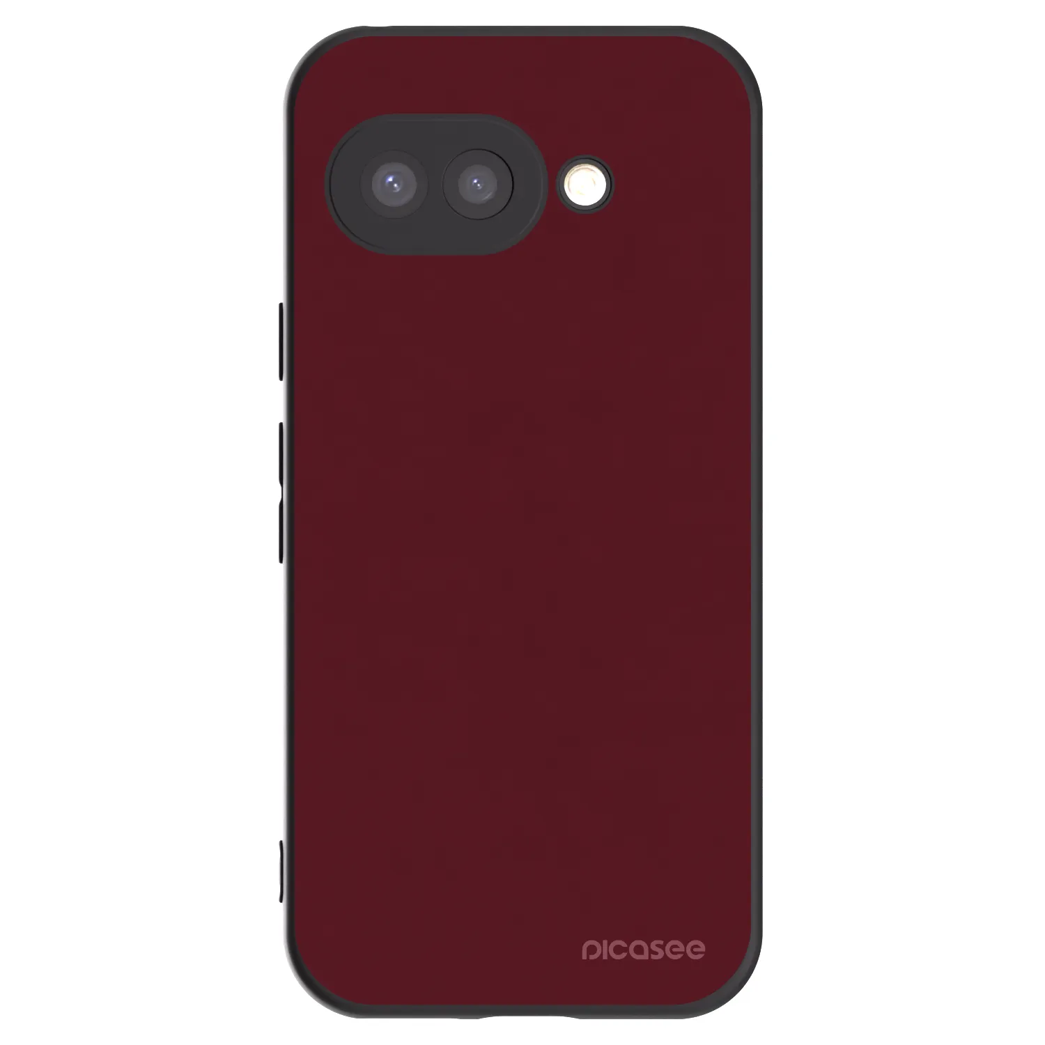 Picasee silikonový černý obal pro Google Pixel 9a - Burgundy red