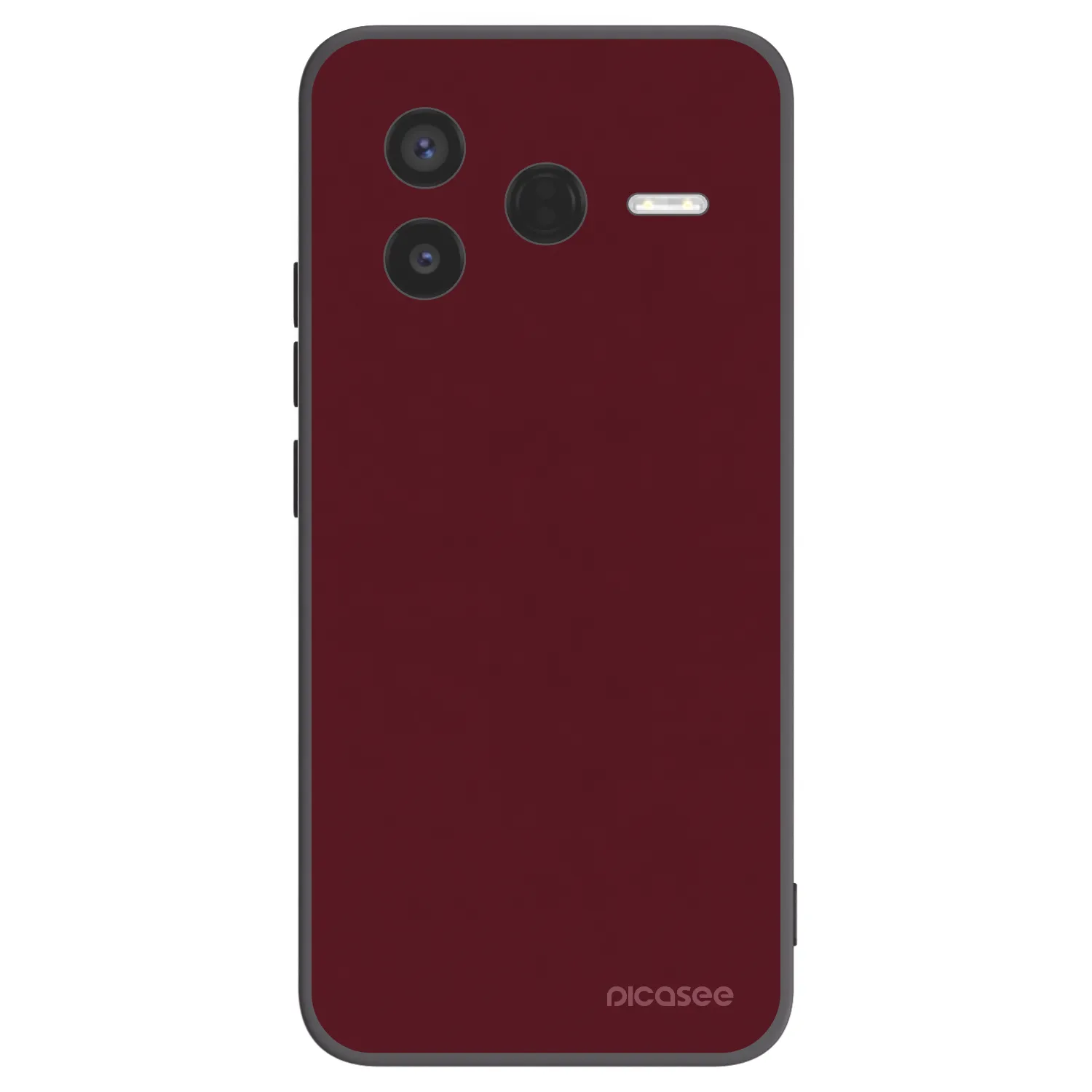 Picasee silikonový černý obal pro Xiaomi Poco F7 Pro 5G - Burgundy red