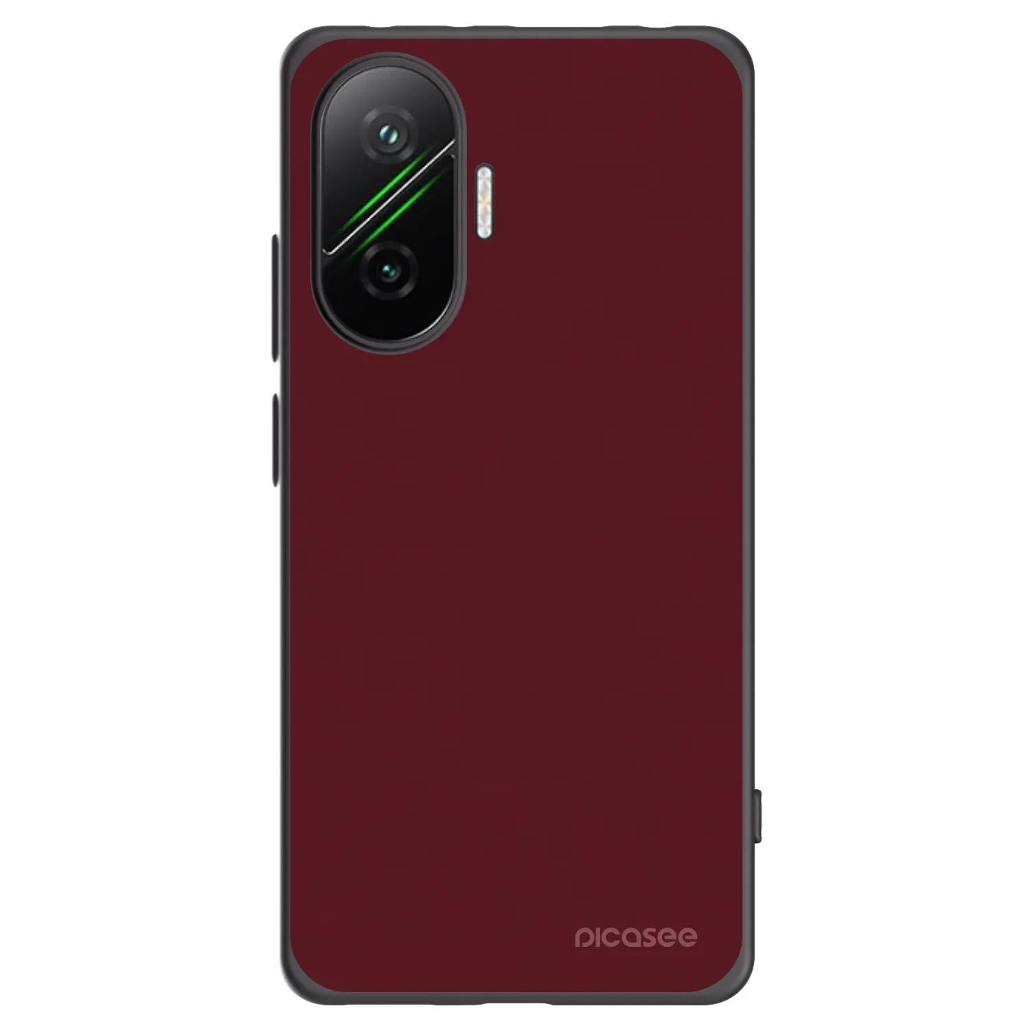 Picasee silikonový černý obal pro Xiaomi Poco F7 5G - Burgundy red