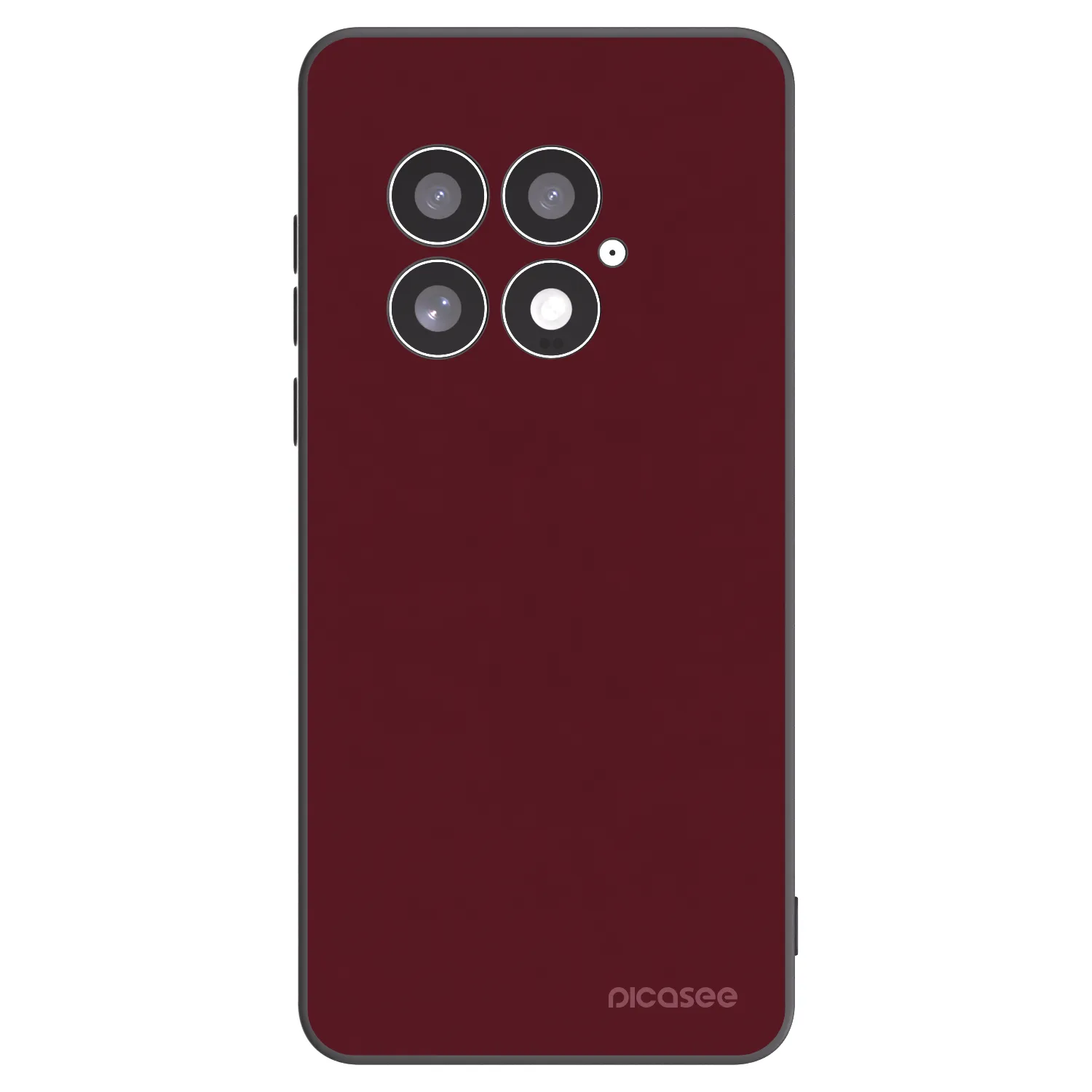 Picasee silikonový černý obal pro OnePlus 13 5G - Burgundy red