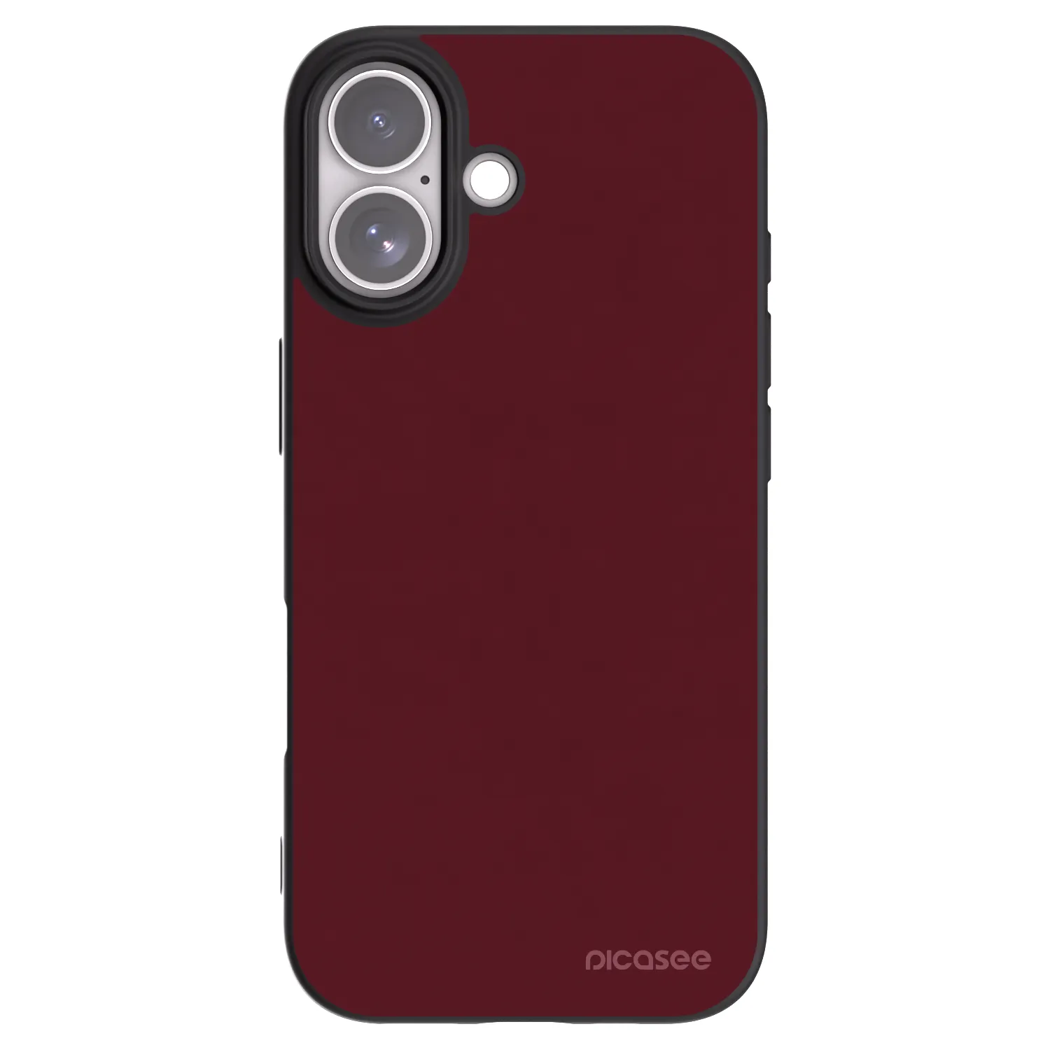 Picasee silikonový černý obal pro Apple iPhone 17 - Burgundy red