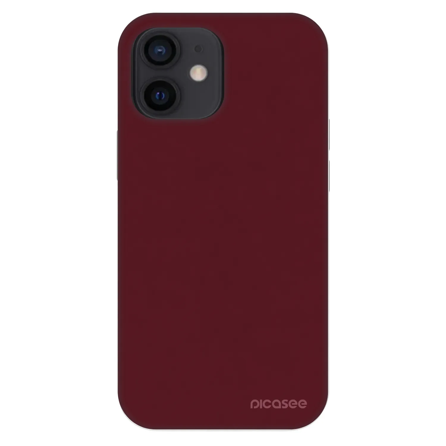 Picasee Fashion Case pro Apple iPhone 12 mini - Burgundy red