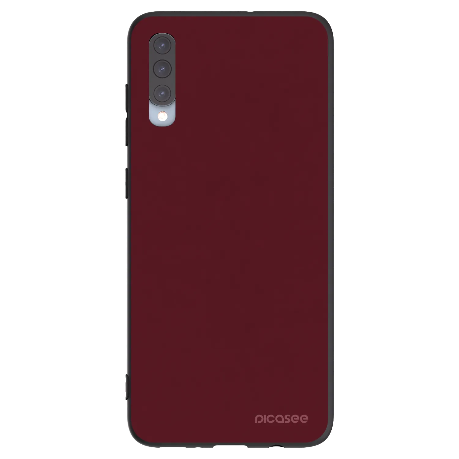Picasee silikonový černý obal pro Samsung Galaxy A70 A705F - Burgundy red