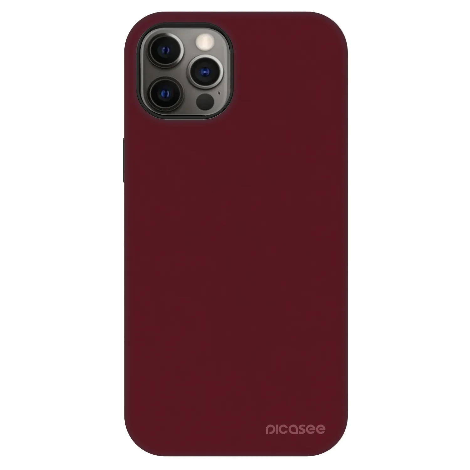 Picasee Fashion Case MagSafe Apple iPhone 12 Pro - Burgundy red