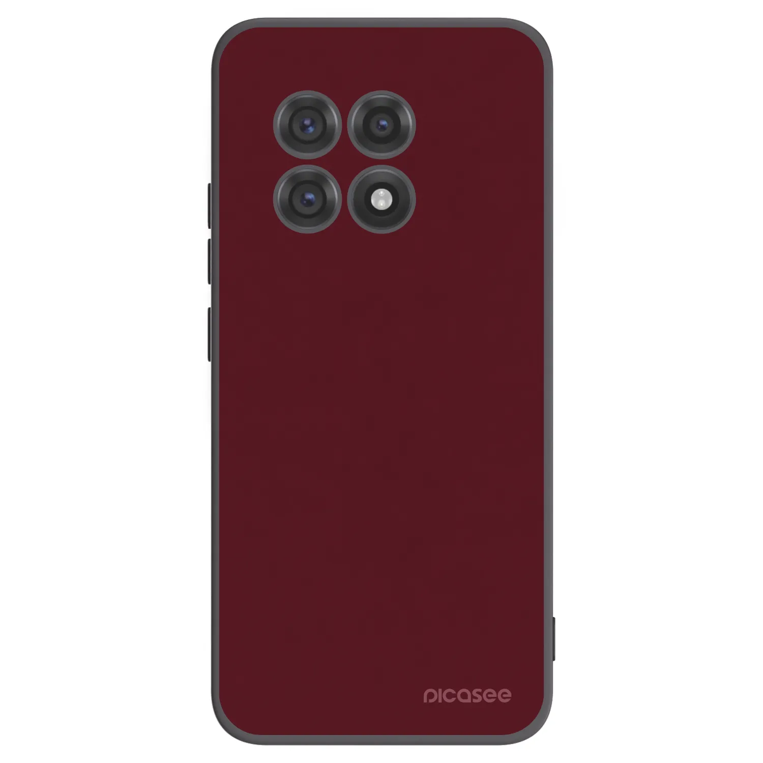 Picasee silikonový černý obal pro OnePlus 13R 5G - Burgundy red
