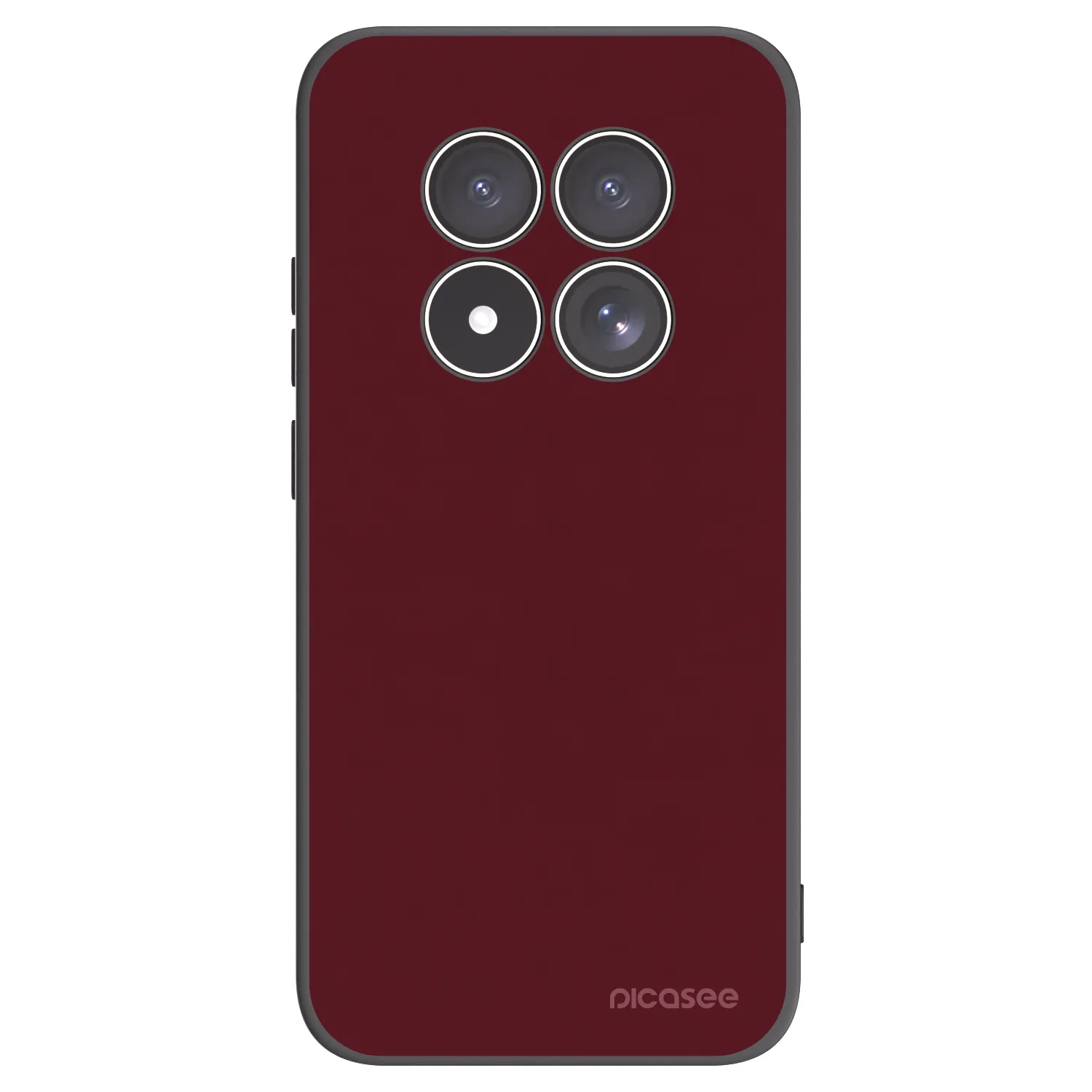 Picasee silikonový černý obal pro Xiaomi Redmi Note 15 Pro 4G - Burgundy red