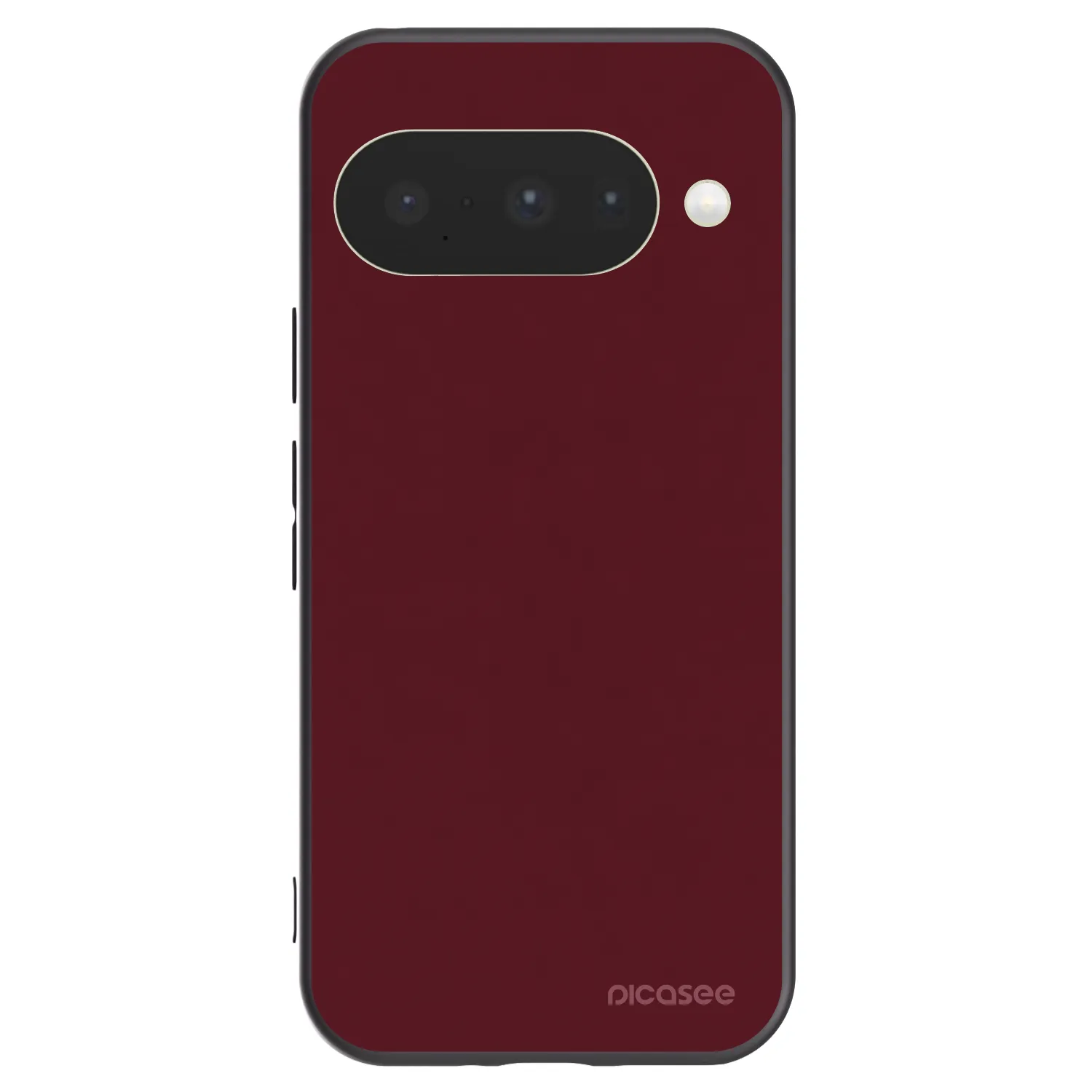 Picasee silikonový černý obal pro Google Pixel 10 - Burgundy red