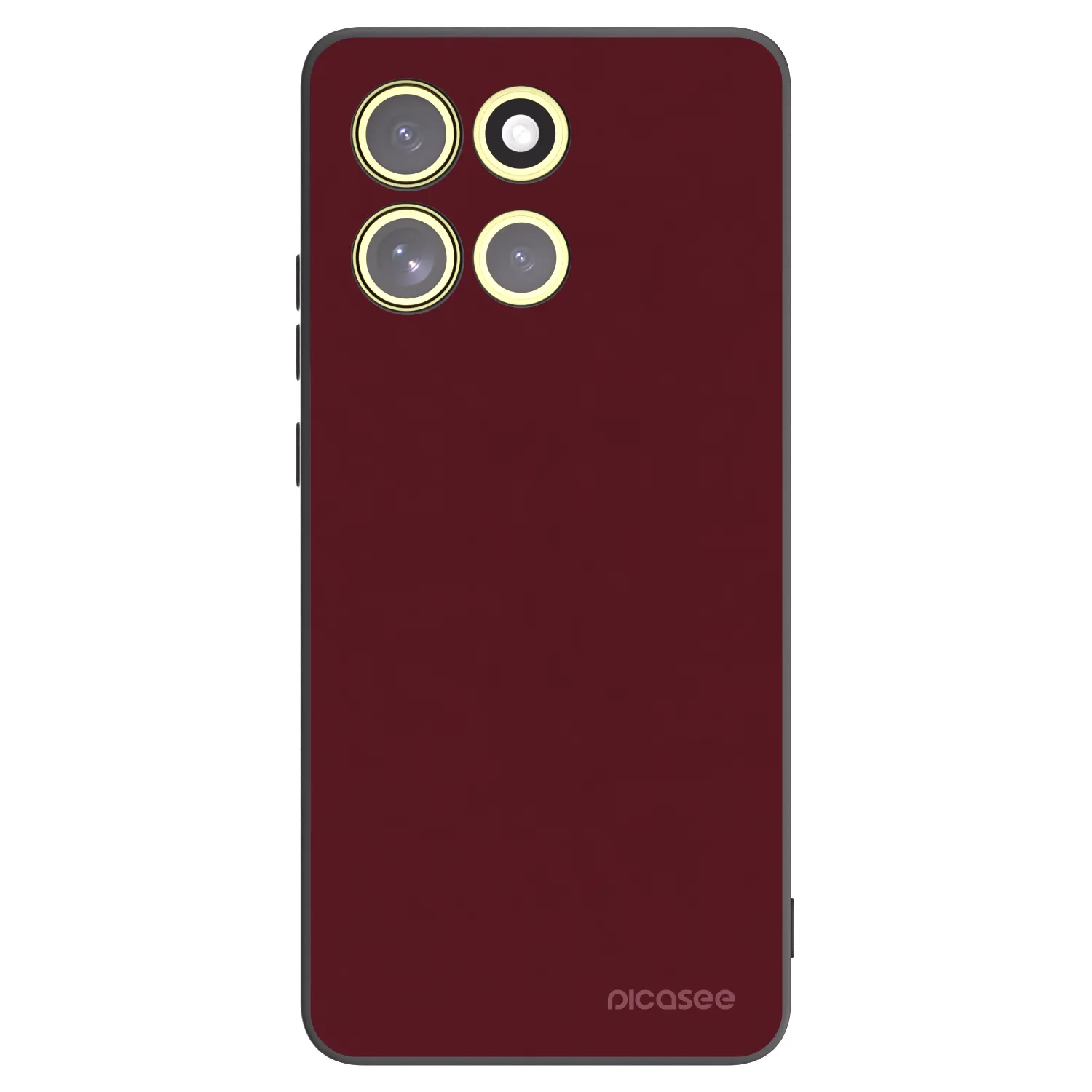 Picasee silikonový černý obal pro Motorola Moto G86 Power 5G - Burgundy red