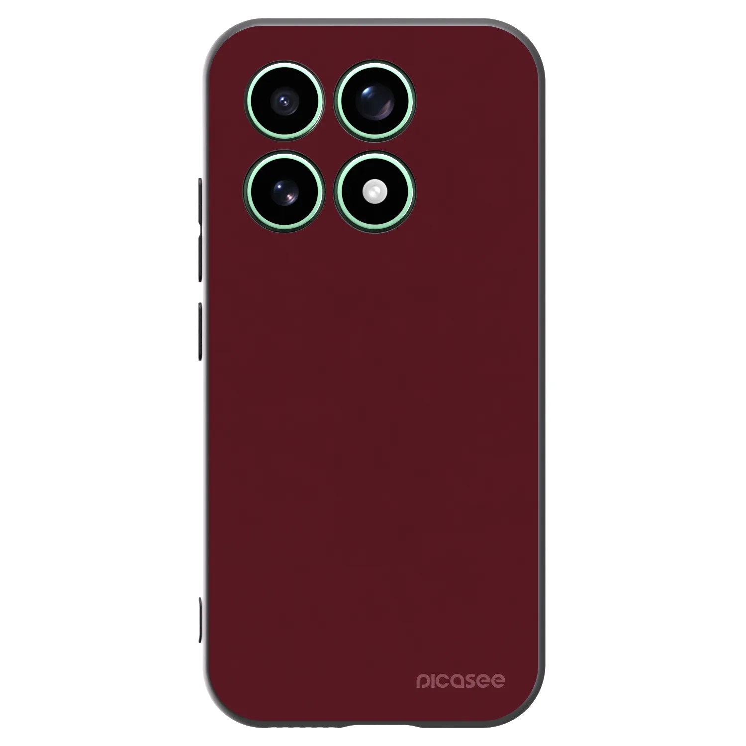 Picasee silikonový černý obal pro Xiaomi 17 - Burgundy red
