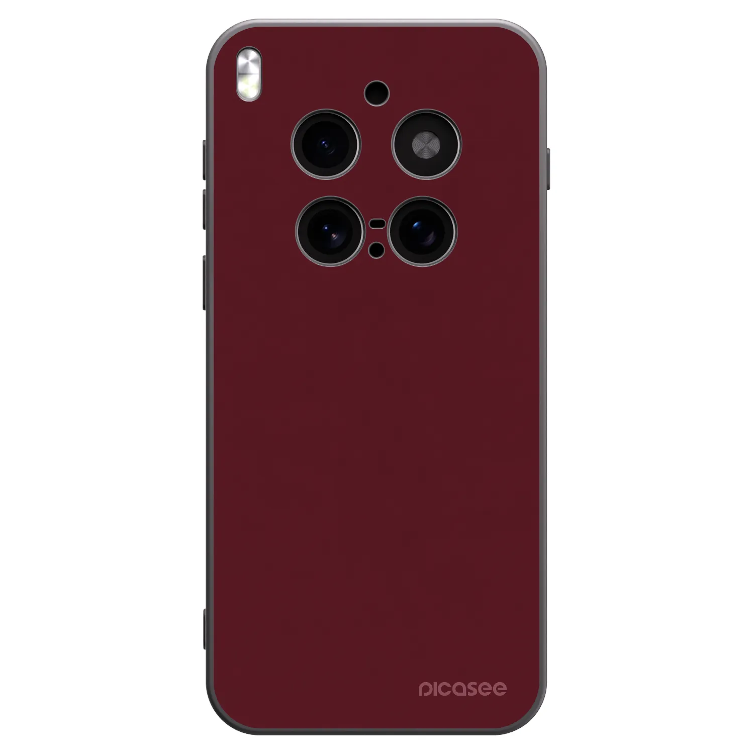 Picasee silikonový černý obal pro Vivo X300 Pro - Burgundy red
