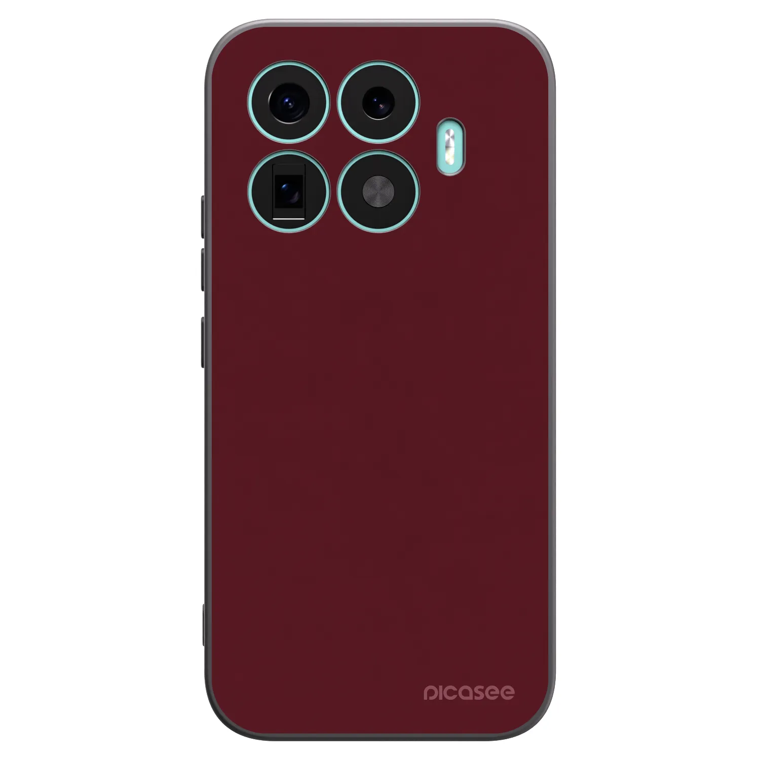 Picasee silikonový černý obal pro Xiaomi 17T - Burgundy red