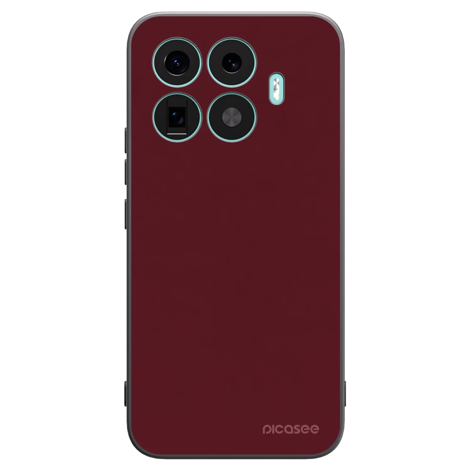 Picasee silikonový černý obal pro Xiaomi 17T Pro - Burgundy red