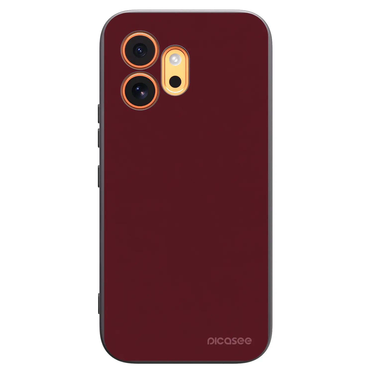 Picasee silikonový černý obal pro Honor 600 - Burgundy red