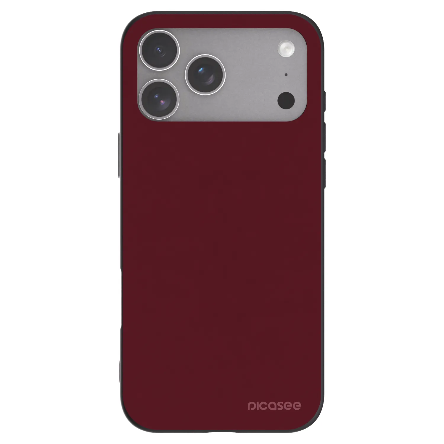 Picasee silikonový černý obal pro Apple iPhone 18 Pro Max - Burgundy red