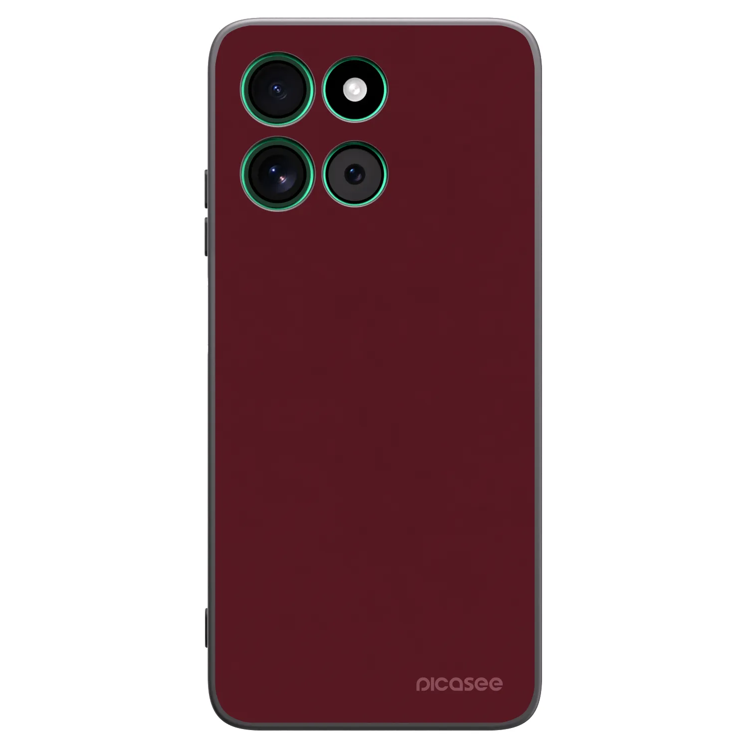 Picasee silikonový černý obal pro Motorola Moto G57 Power - Burgundy red