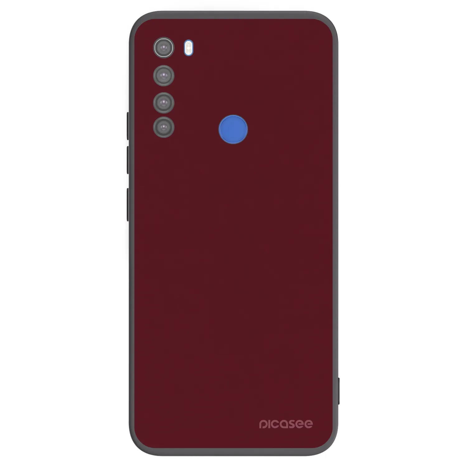 Picasee silikonový černý obal pro Xiaomi Redmi Note 8T - Burgundy red