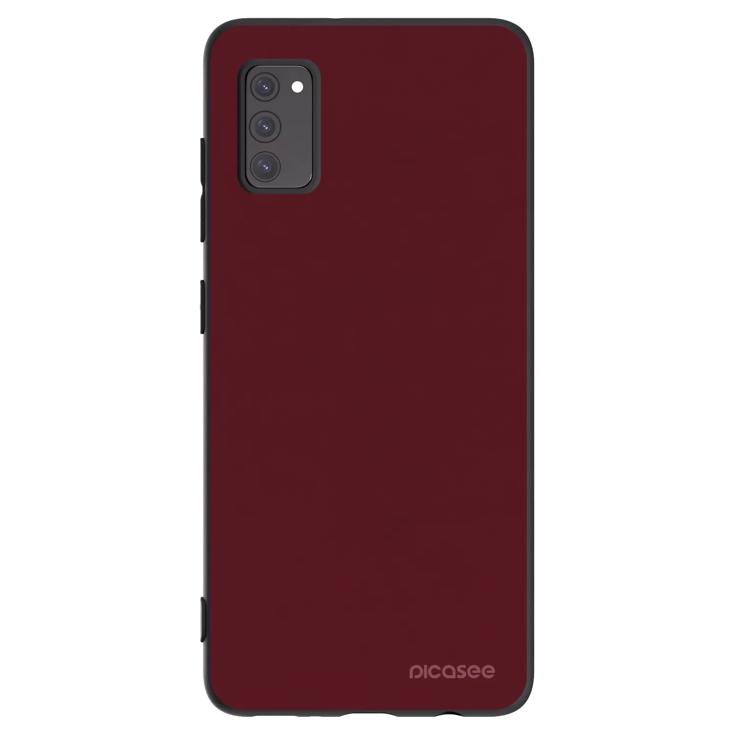 Picasee silikonový černý obal pro Samsung Galaxy A41 A415F - Burgundy red